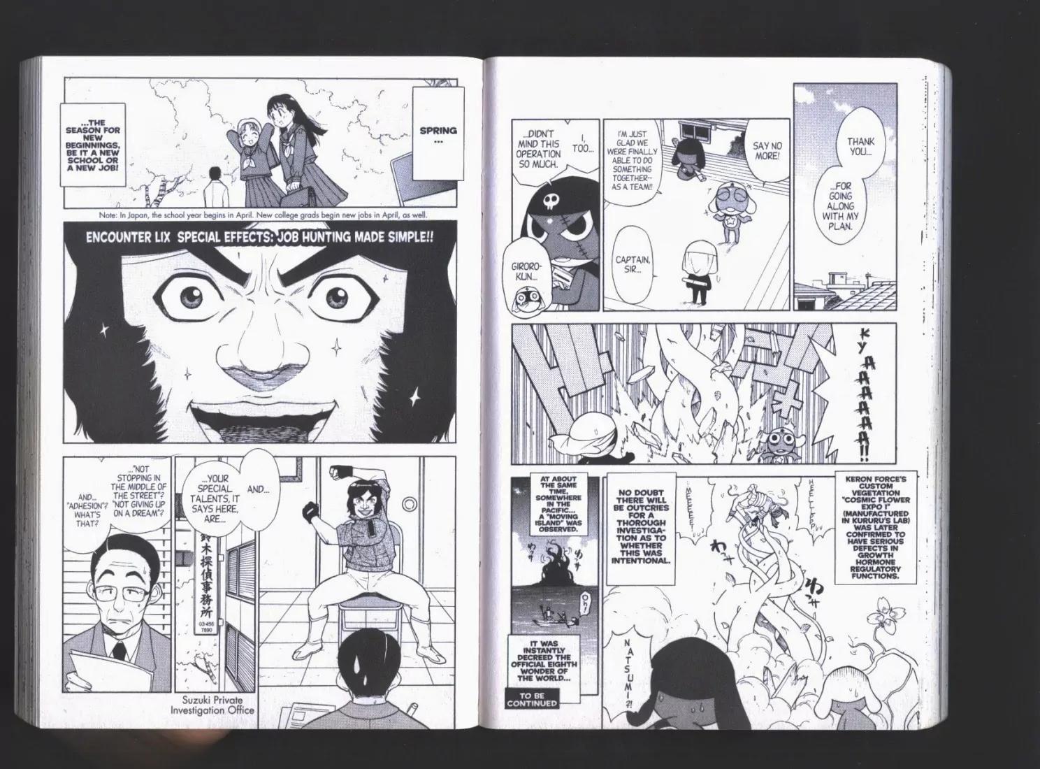 Keroro Gunsou Chapter 59 page 1 - Chapter 59: Special Effects: Job Hunting Made Simple!!