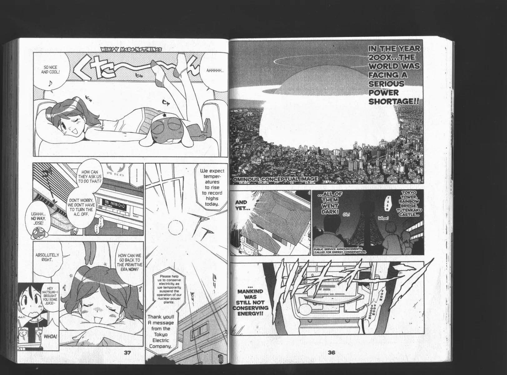 Keroro Gunsou Chapter 63 page 2 - Chapter 63: Power Outage! Operation: Beat The Heat!