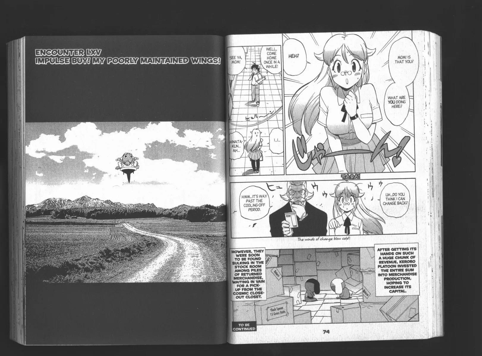 Keroro Gunsou Chapter 65 page 1 - Chapter 65: Impulse Buy! My, Poorly Maintained Wings!