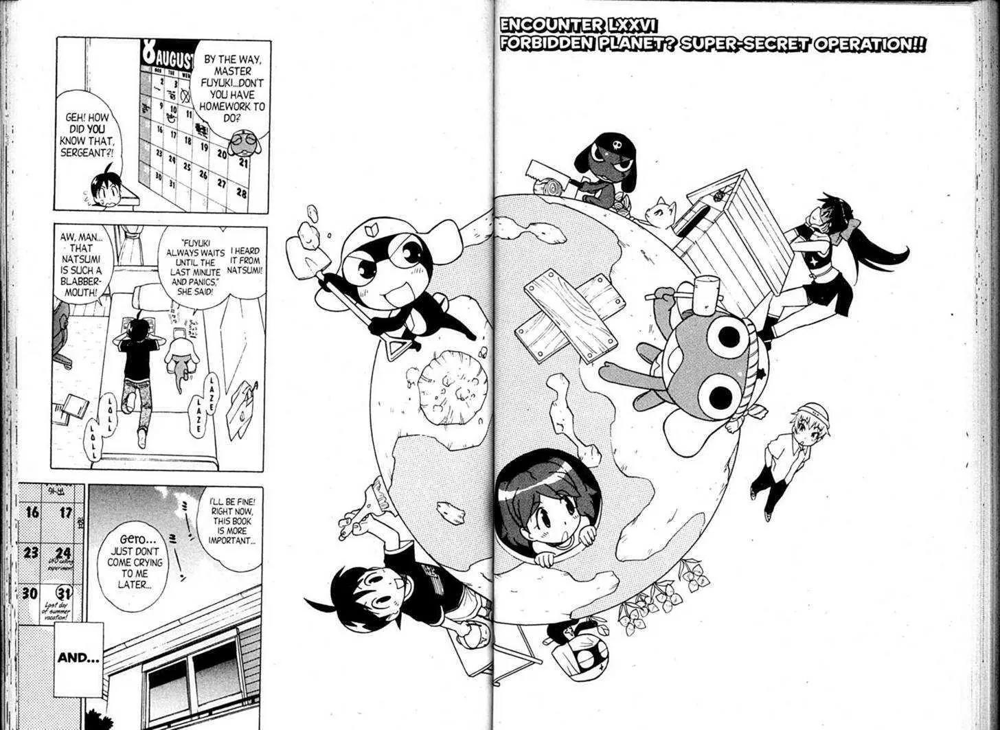 Keroro Gunsou Chapter 76 page 1 - Chapter 76: Forbidden Planet? Super-Secret Operation!!