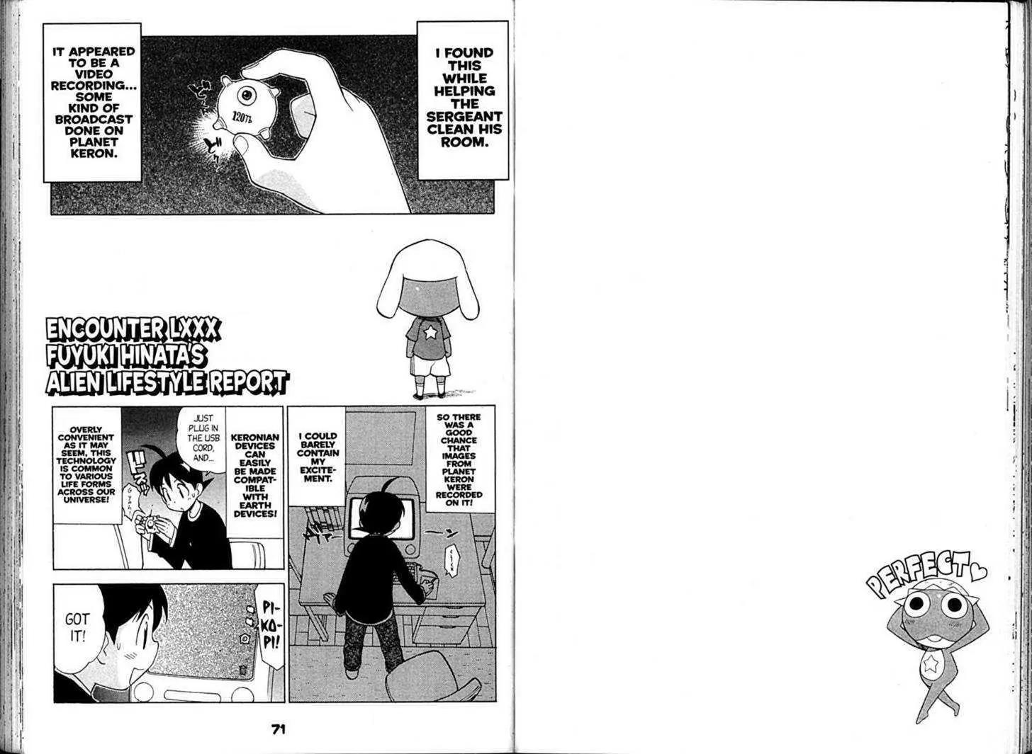 Keroro Gunsou Chapter 80 page 1 - Chapter 80: Fuyuki Hinata's Alien Lifestyle Report