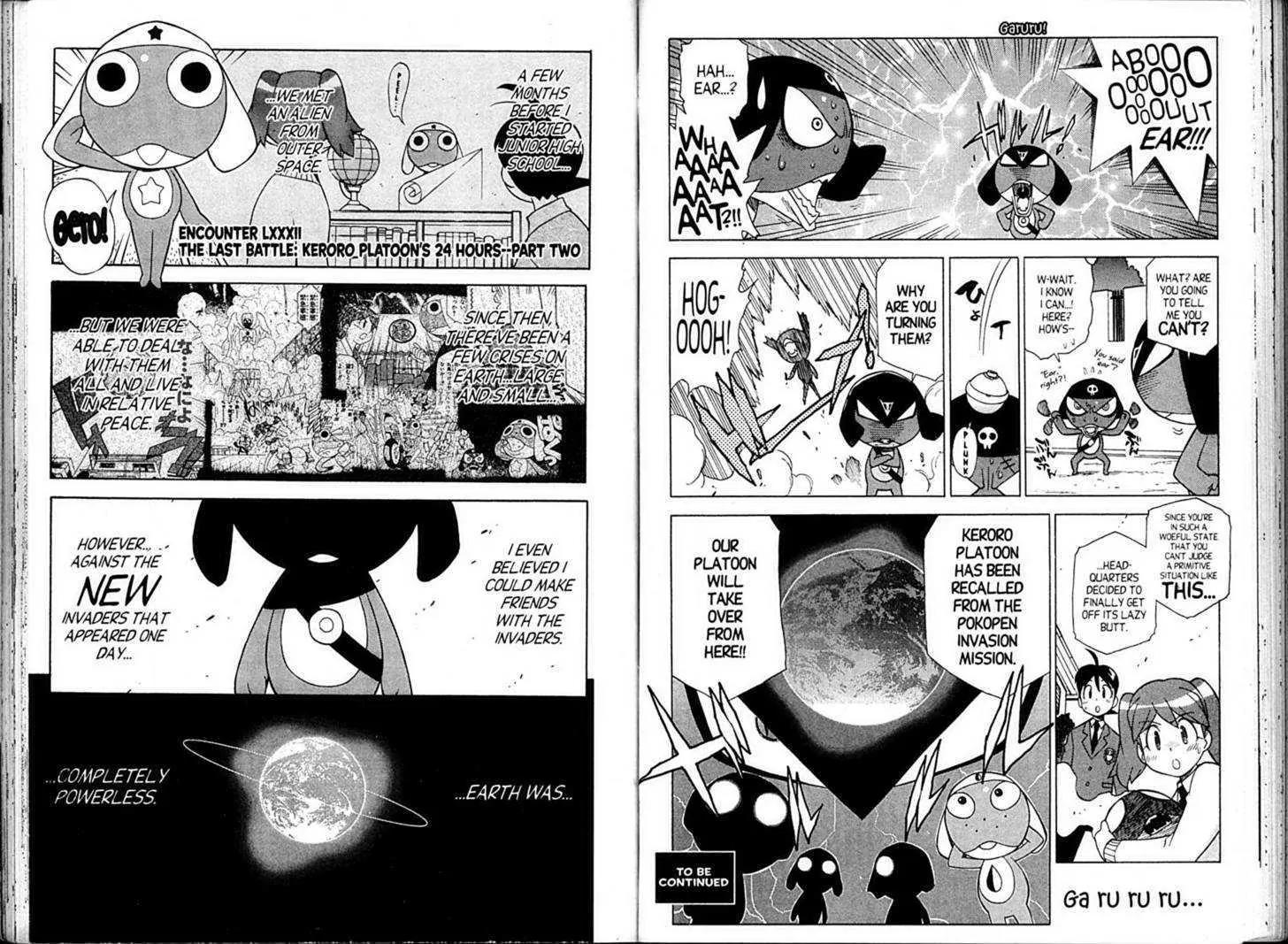 Keroro Gunsou Chapter 82 page 1 - Chapter 82: The Last Battle: Keroro Platoon's 24 Hours (Part 2)