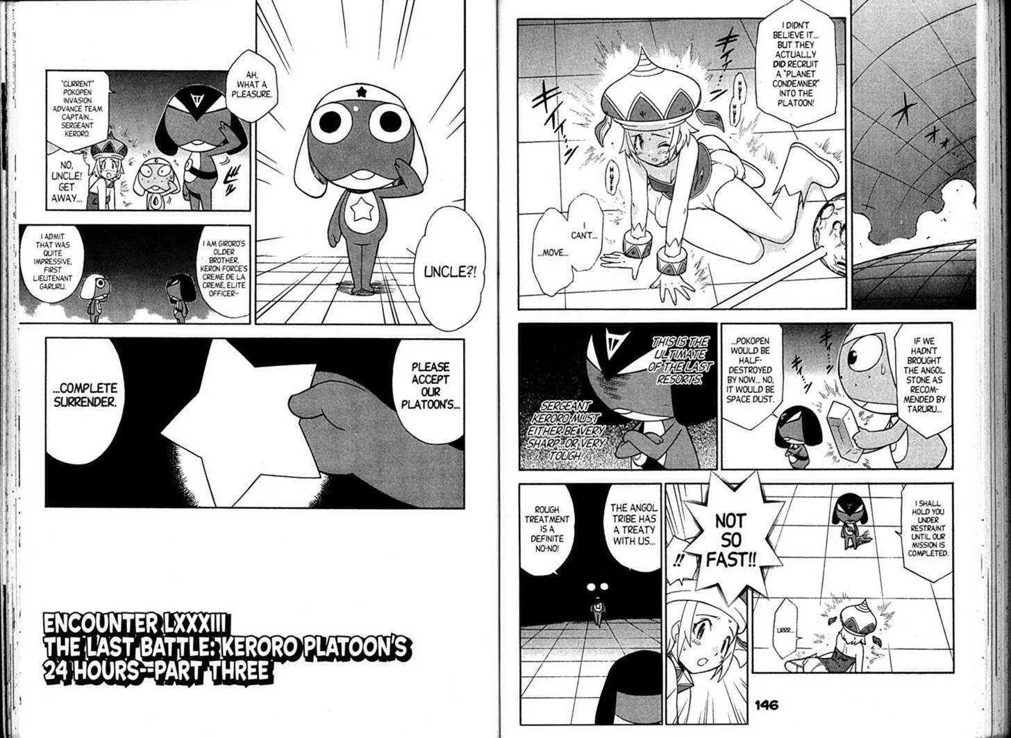 Keroro Gunsou Chapter 83 page 1 - Chapter 83: The Last Battle: Keroro Platoon's 24 Hours (Part 3)