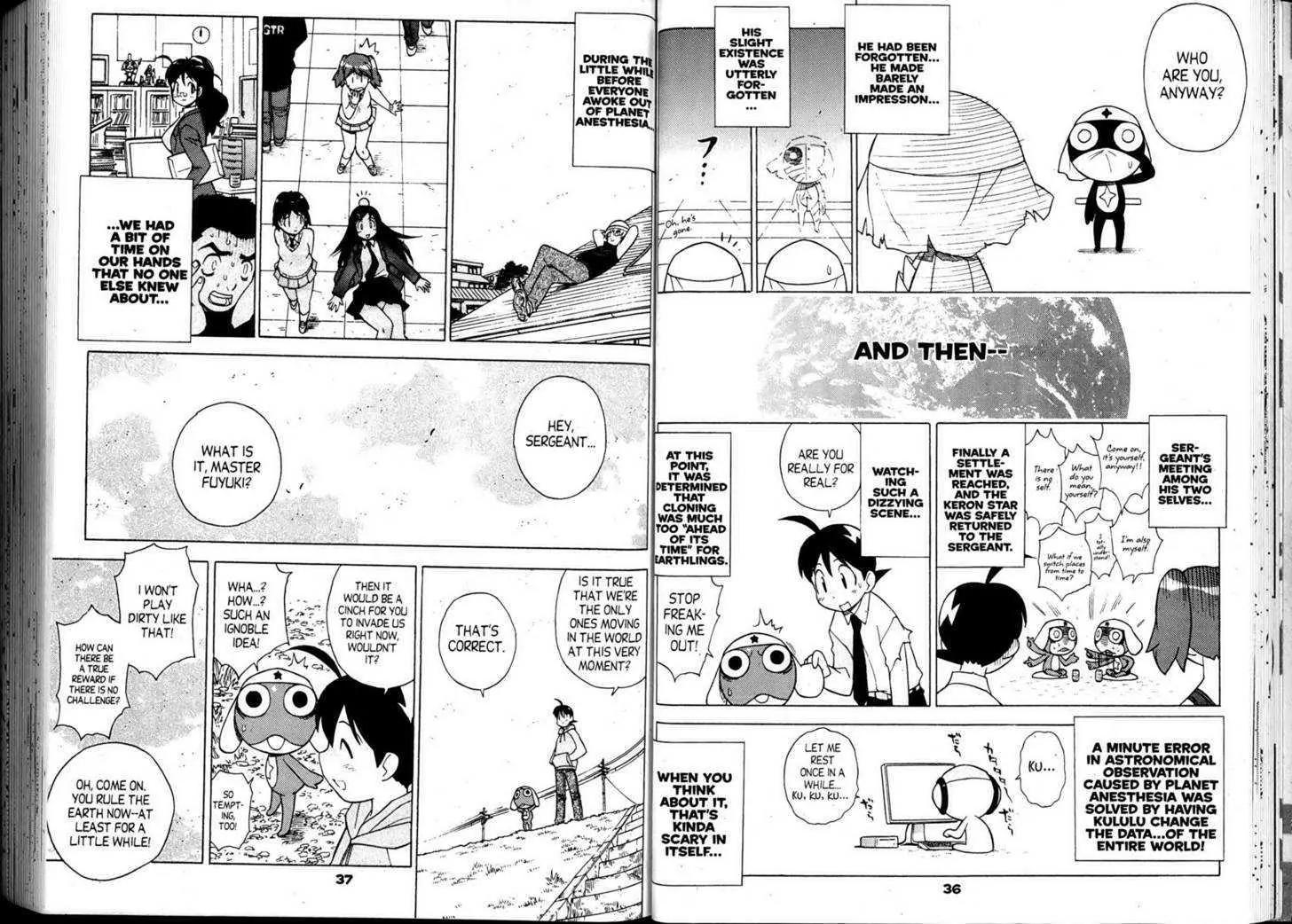 Keroro Gunsou Chapter 84 page 21 - Chapter 84: The Last Battle: Keroro Platoon's 24 Hours (Part 4)