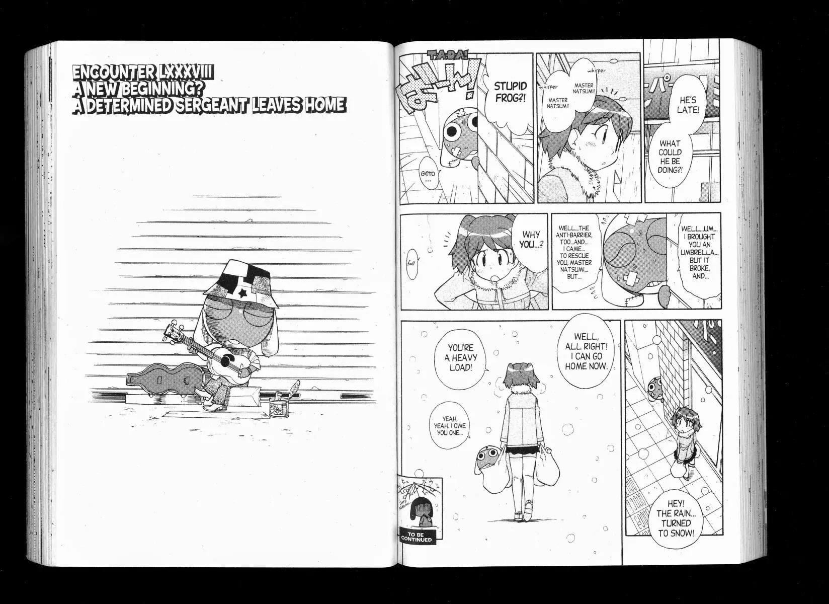 Keroro Gunsou Chapter 87 page 1 - Chapter 87: Master Natsumi Rainy Rescue Operation