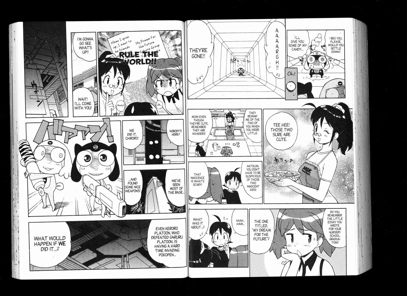 Keroro Gunsou Chapter 89 page 4 - Chapter 89: Pathos: Pokopen Fair Pavilion Construction Plan