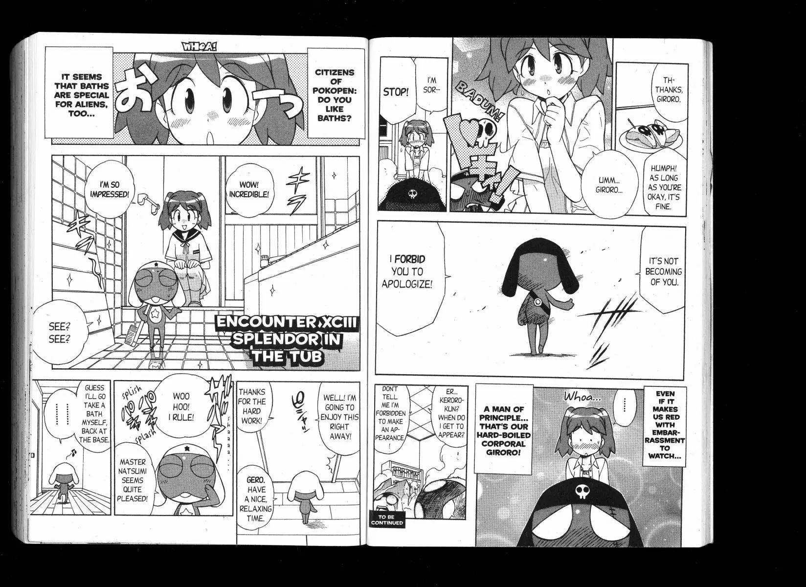 Keroro Gunsou Chapter 93 page 1 - Chapter 93: Splendor In The Tub!!