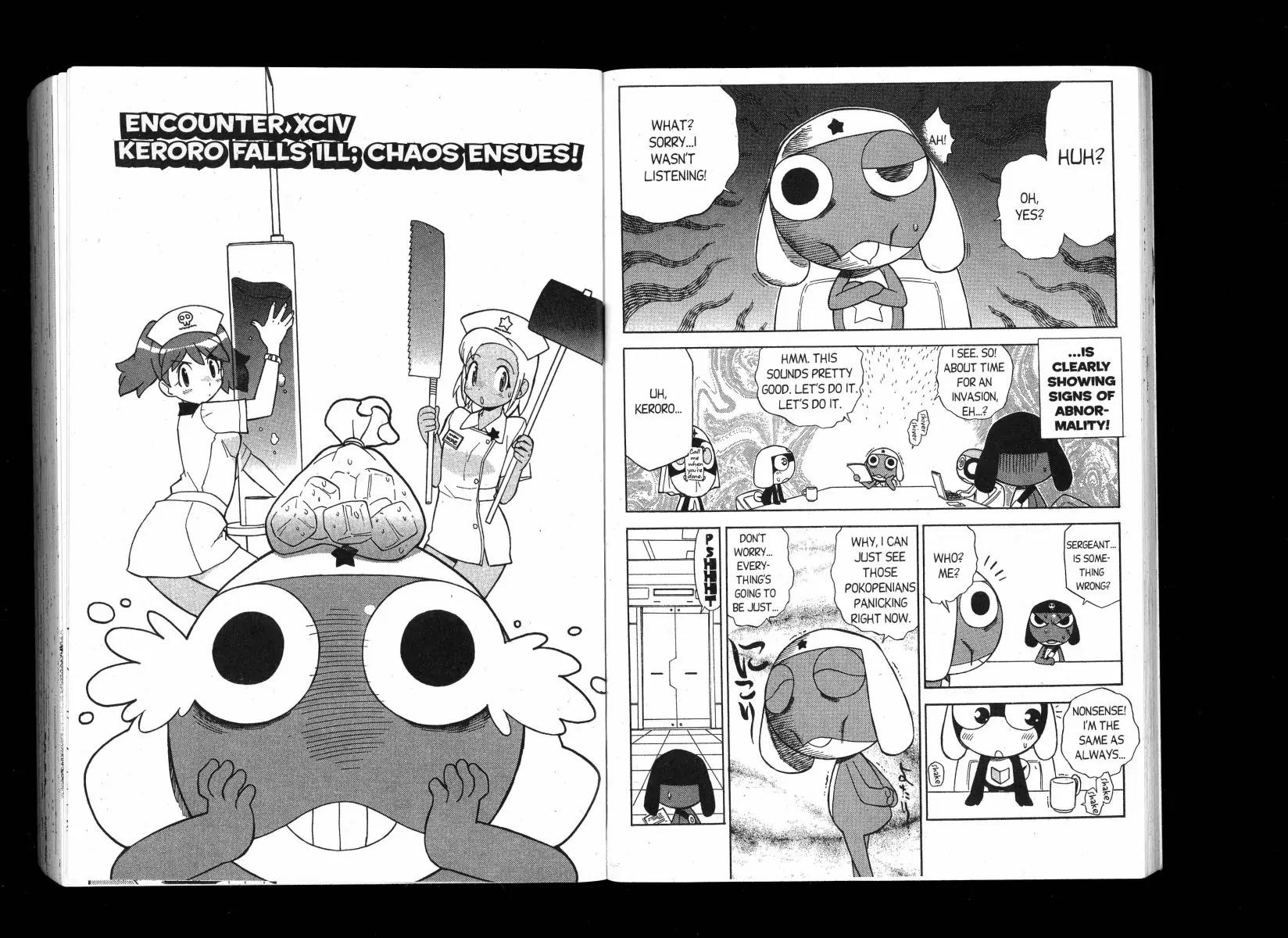 Keroro Gunsou Chapter 94 page 1 - Chapter 94: Keroro Falls Ill: Chaos Ensues!