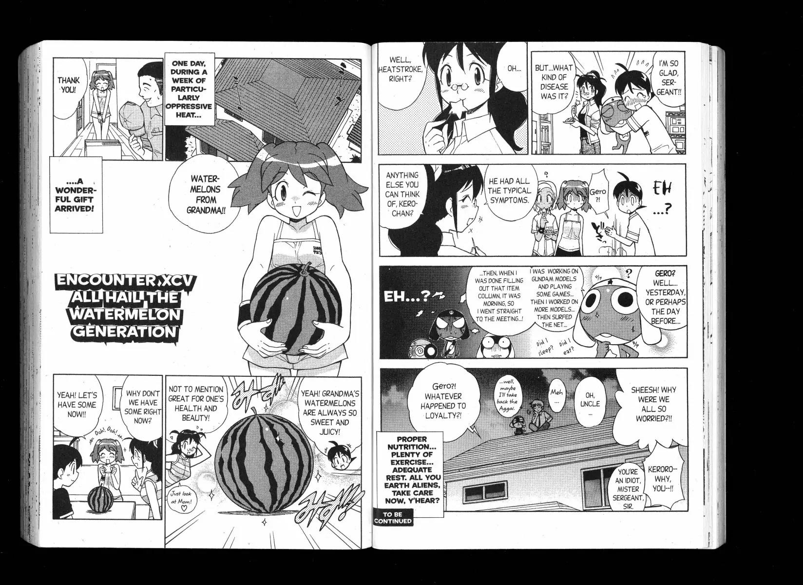 Keroro Gunsou Chapter 95 page 1 - Chapter 95: All Hail The Watermelon Generation!