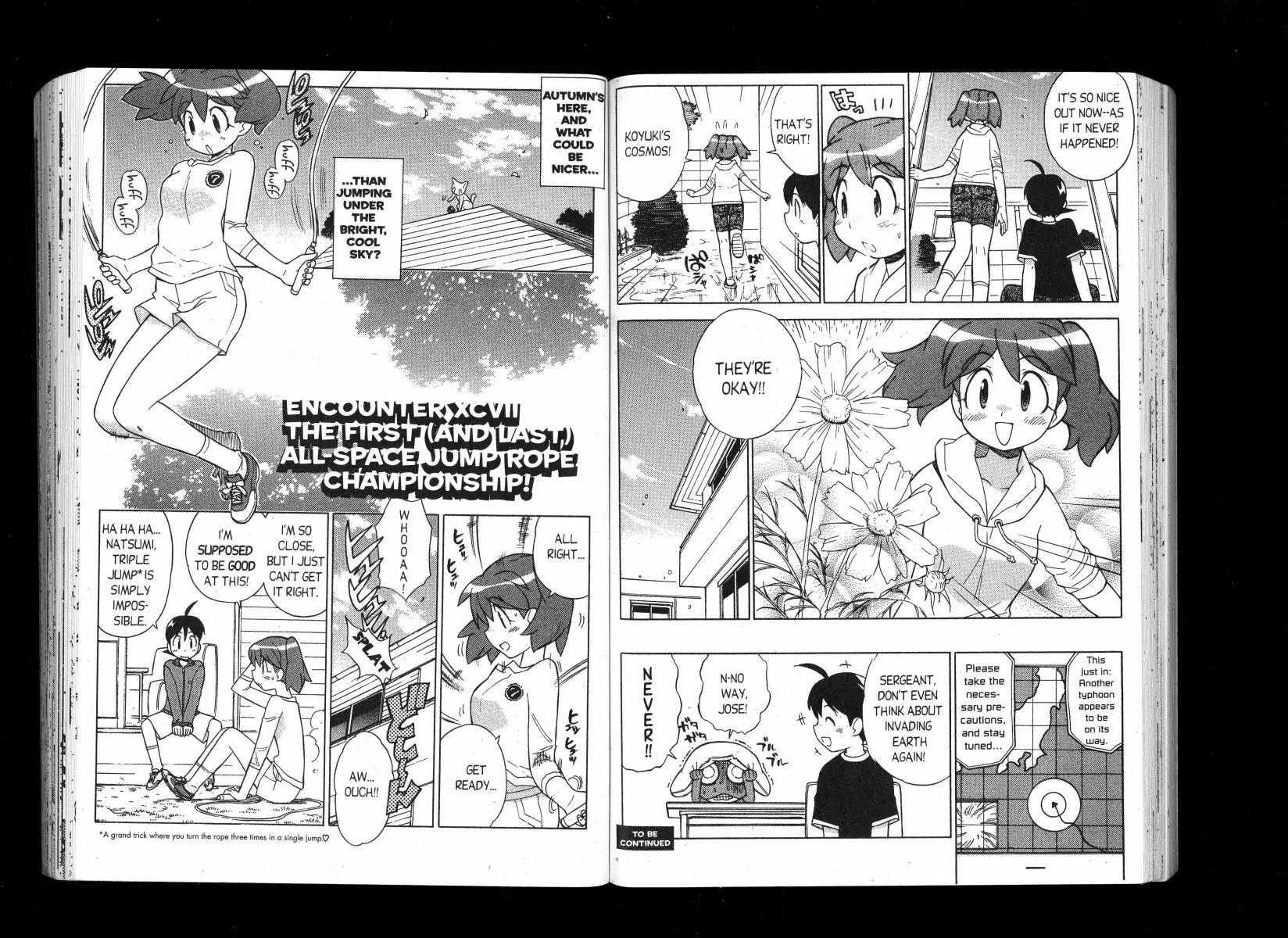 Keroro Gunsou Chapter 97 page 1 - Chapter 97: The First And Last! All Space Jump Rope Competition!