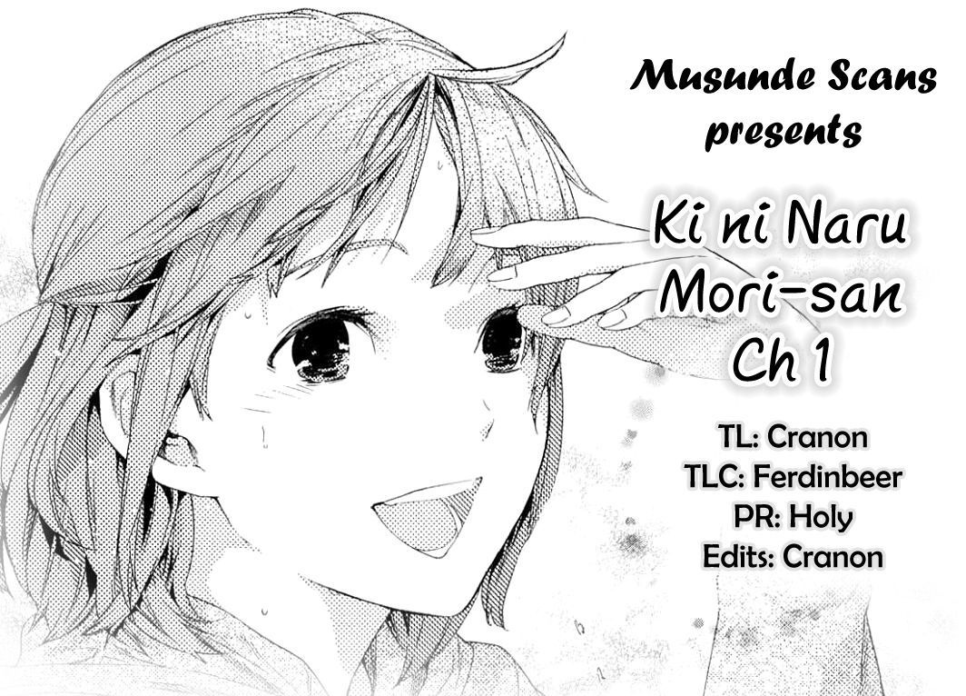 Ki ni Naru Mori-san Chapter 1 page 1 - Chapter 1