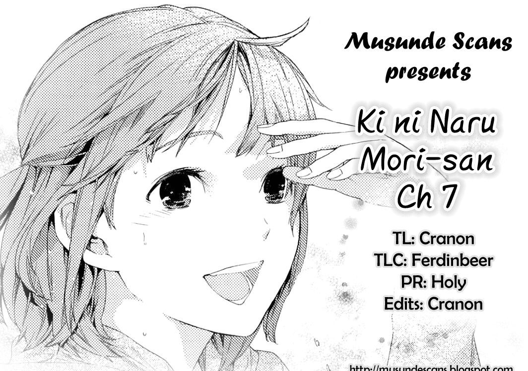 Ki ni Naru Mori-san Chapter 7 page 1 - Chapter 7