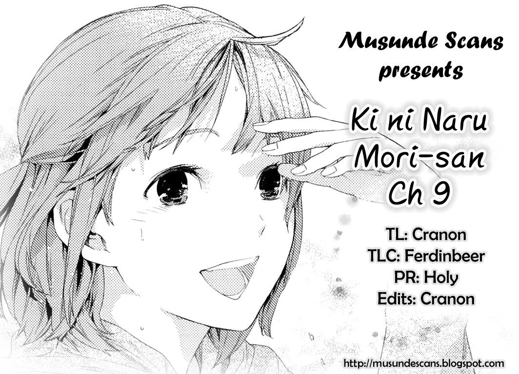 Ki ni Naru Mori-san Chapter 9 page 1 - Chapter 9