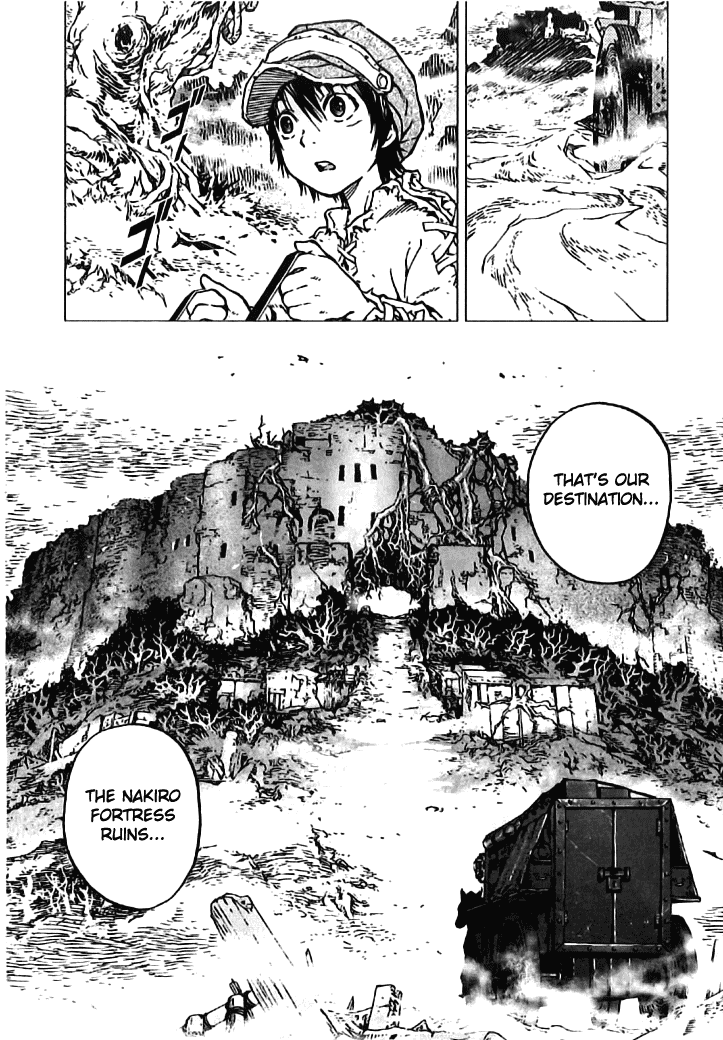 Kiba no Tabishounin - The Arms Peddler Chapter 3 page 2 - Chapter 3: At the Abandoned Fortress