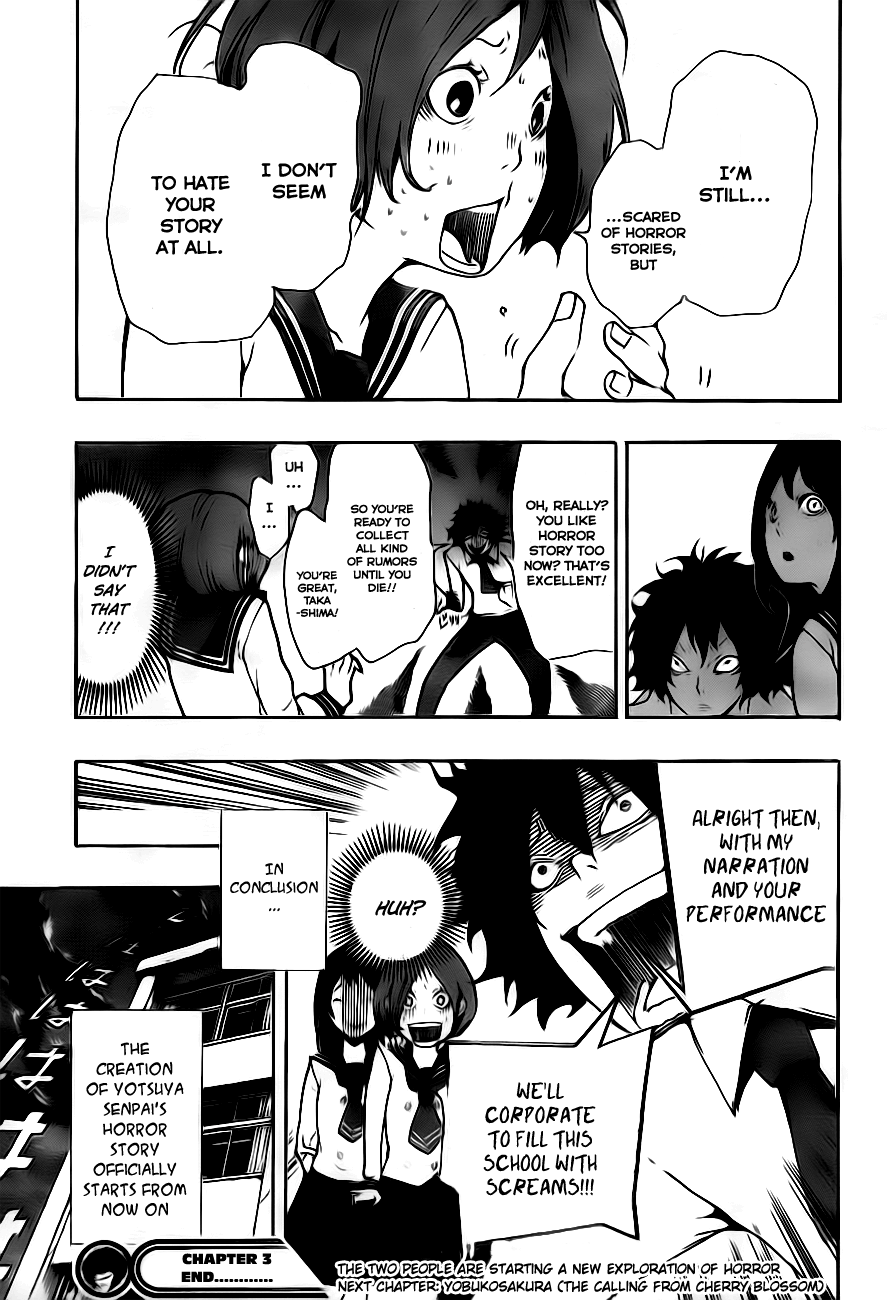 Kiben Gakuha, Yotsuya Senpai no Kaidan. Chapter 3 page 23 - Chapter 3: That's Enough