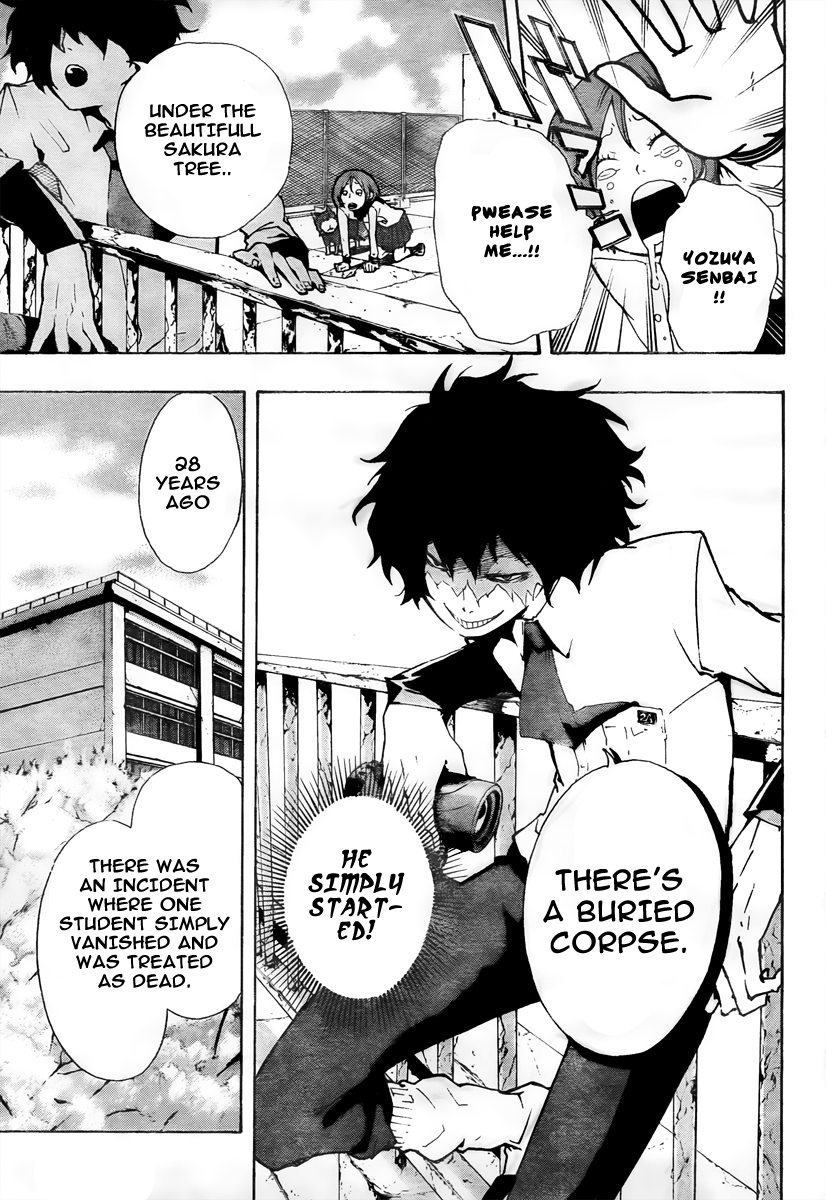 Kiben Gakuha, Yotsuya Senpai no Kaidan. Chapter 4 page 6 - Chapter 4: Under
