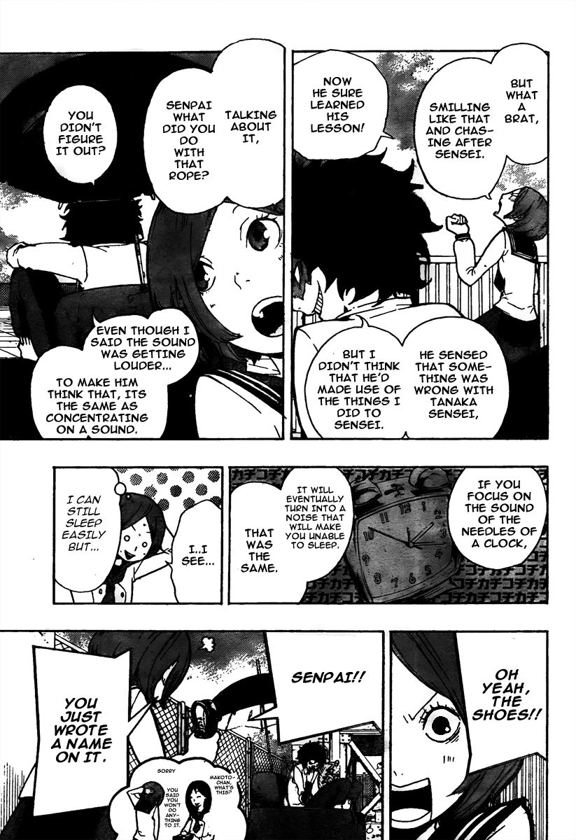 Kiben Gakuha, Yotsuya Senpai no Kaidan. Chapter 5 page 17 - Chapter 5: Above