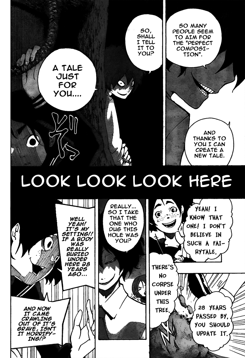 Kiben Gakuha, Yotsuya Senpai no Kaidan. Chapter 5 page 9 - Chapter 5: Above