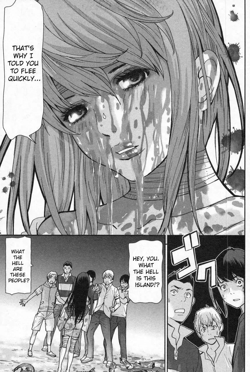 Kibou no Shima Chapter 2 page 25 - Chapter 2: Second Night, Island of Bludgeoning Death