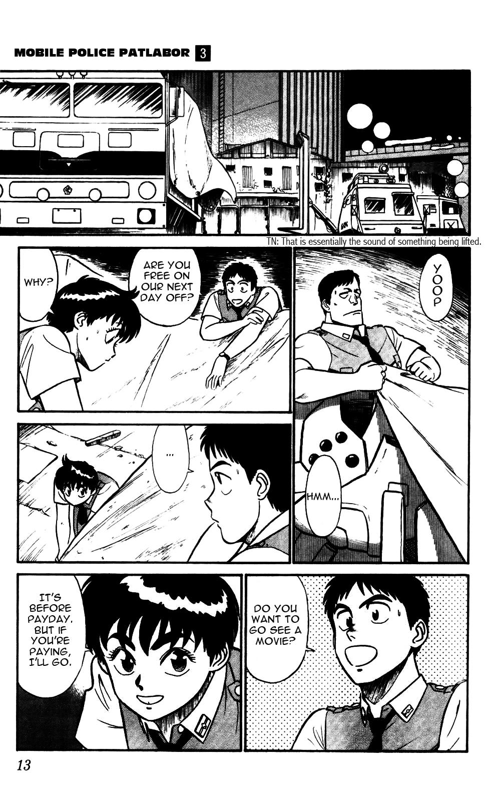 Kidou Keisatsu Patlabor Chapter 3.0-1 page 15 - Vol.3 Chapter 0.01: Intermission: Part 1