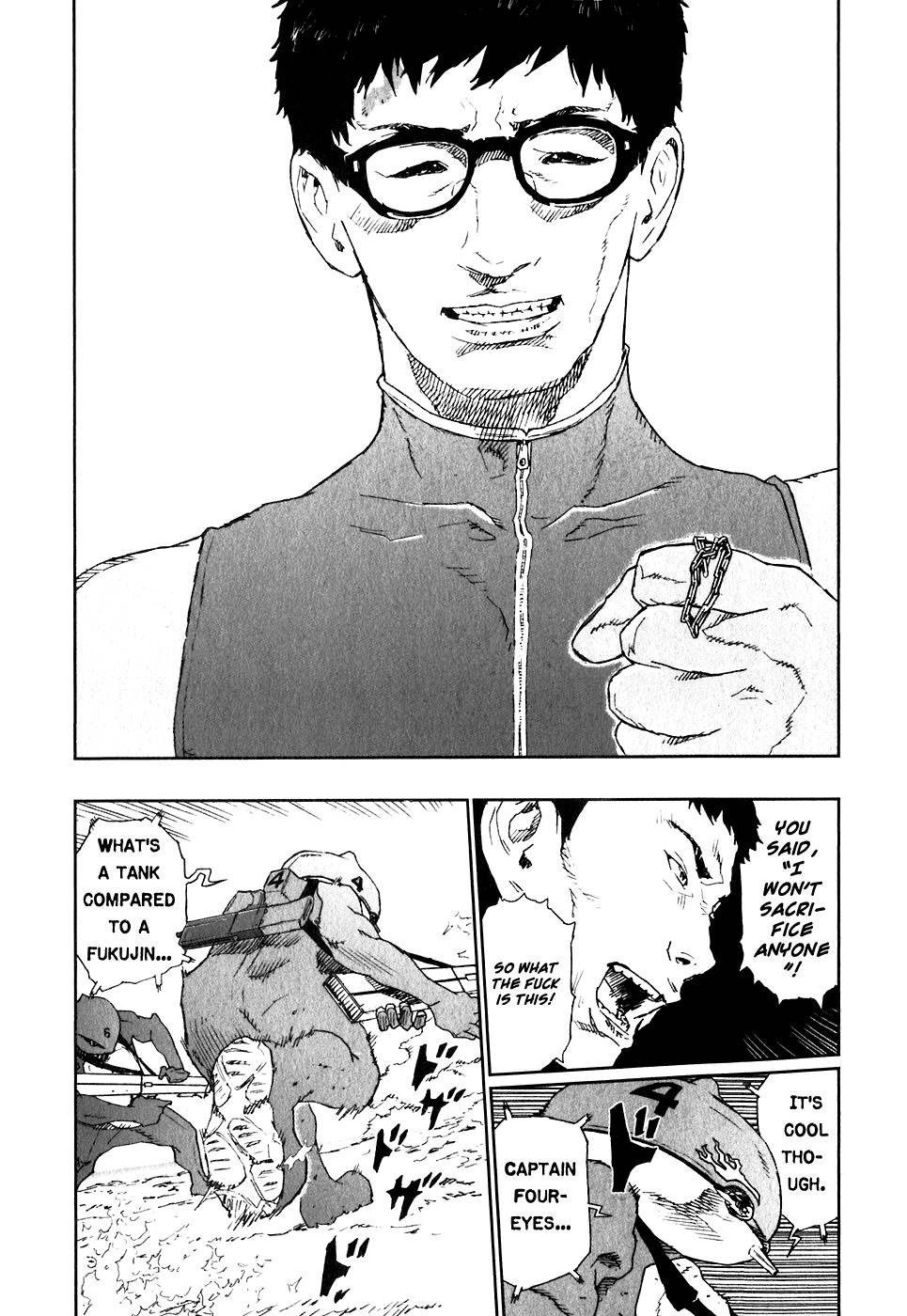 Kidou Ryodan Hachifukujin Chapter 24 page 10 - Chapter 24: Brain Tank Doesn't Shead a Tear