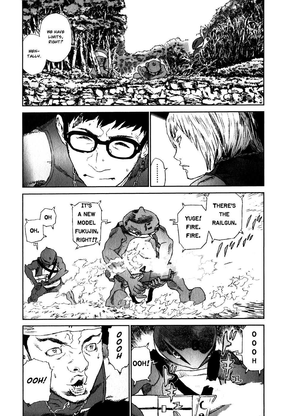 Kidou Ryodan Hachifukujin Chapter 24 page 13 - Chapter 24: Brain Tank Doesn't Shead a Tear