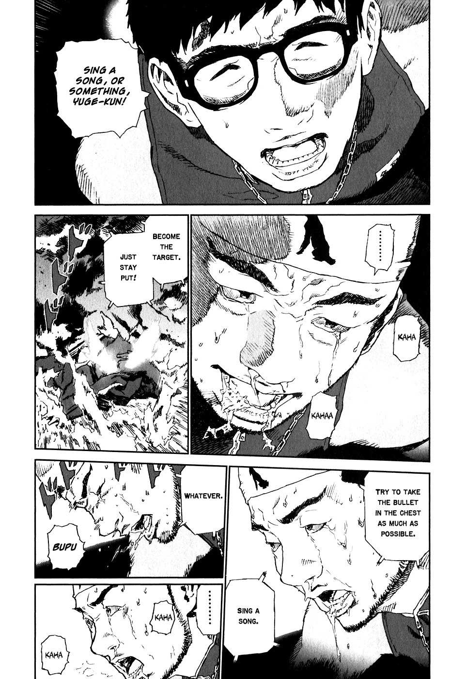 Kidou Ryodan Hachifukujin Chapter 24 page 22 - Chapter 24: Brain Tank Doesn't Shead a Tear