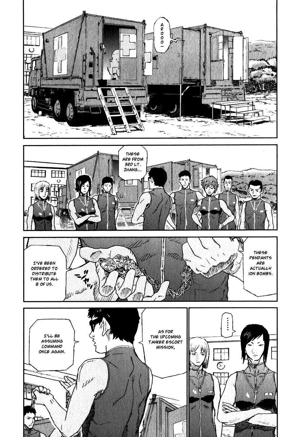 Kidou Ryodan Hachifukujin Chapter 24 page 8 - Chapter 24: Brain Tank Doesn't Shead a Tear