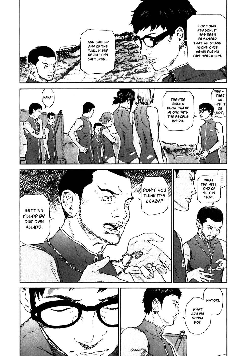 Kidou Ryodan Hachifukujin Chapter 24 page 9 - Chapter 24: Brain Tank Doesn't Shead a Tear