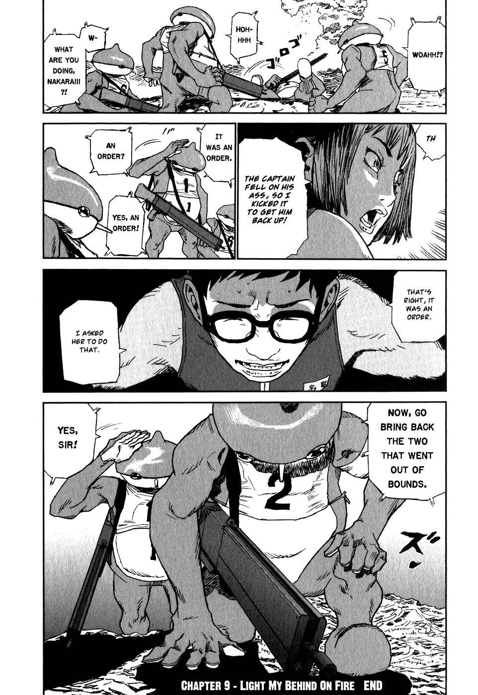 Kidou Ryodan Hachifukujin Chapter 9 page 46 - Chapter 9: Light My Behind on Fire