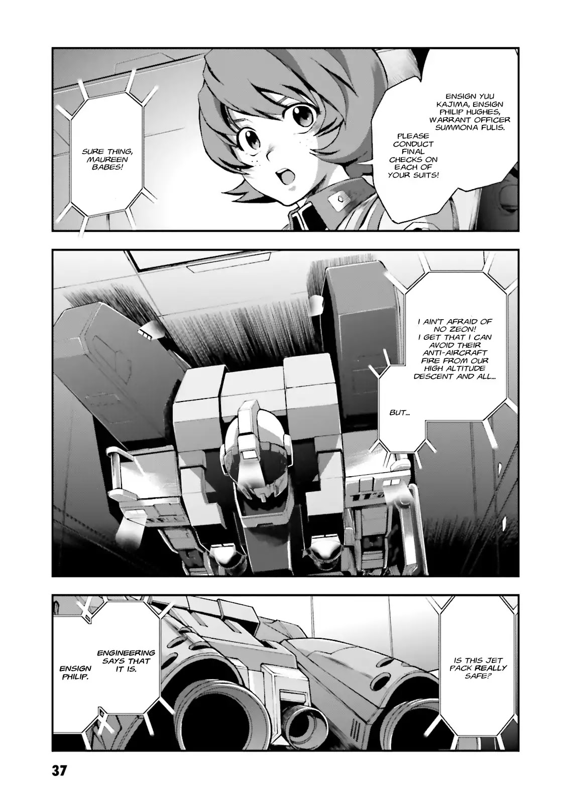 Kidou Sensehi Gundam - The Blue Destiny Chapter 2 page 5 - Chapter 2: Stage 2 - Attack by Moonlight