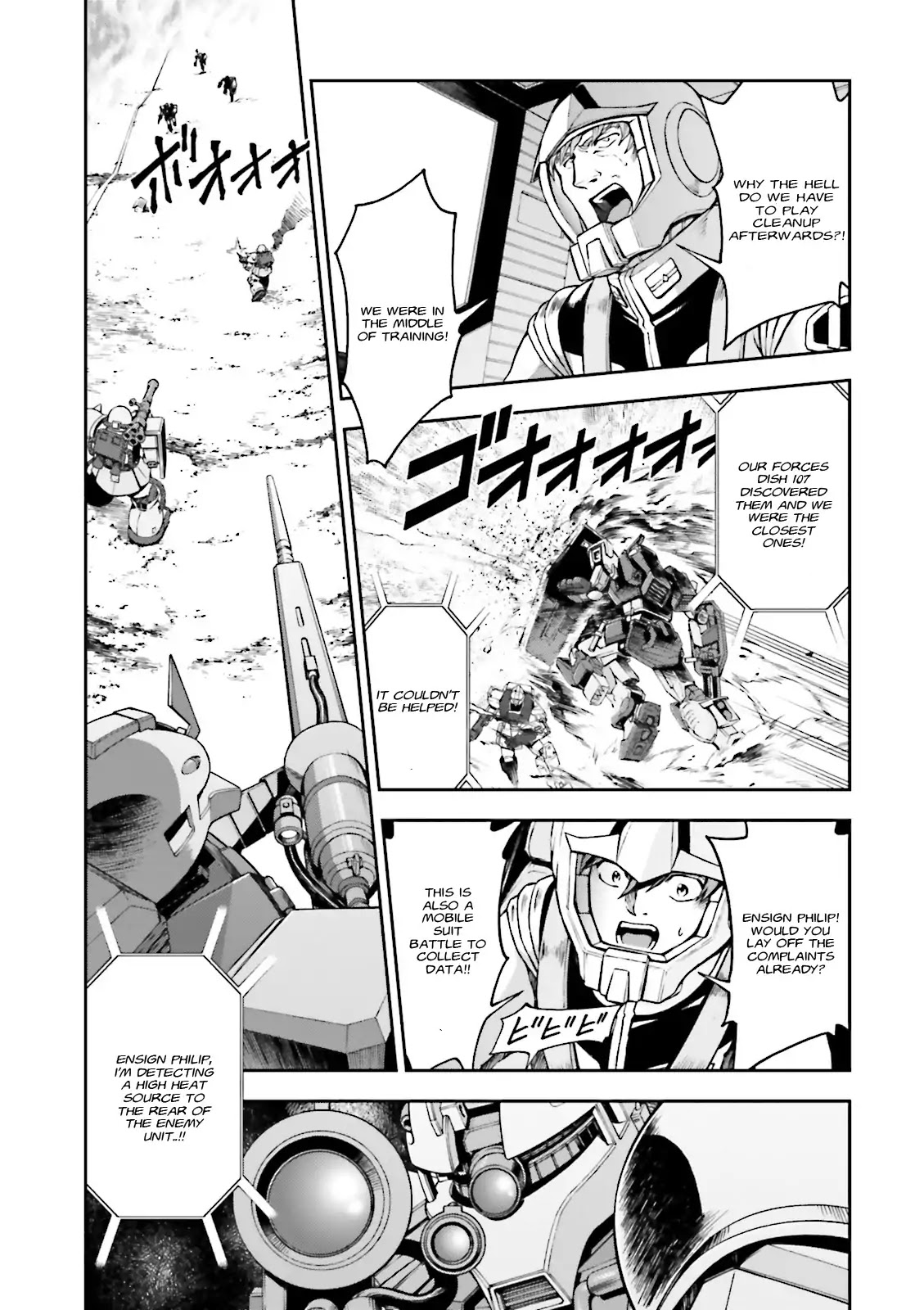 Kidou Sensehi Gundam - The Blue Destiny Chapter 5 page 13 - Chapter 5: Stage 5 - Fight to the Death in the Wilderness