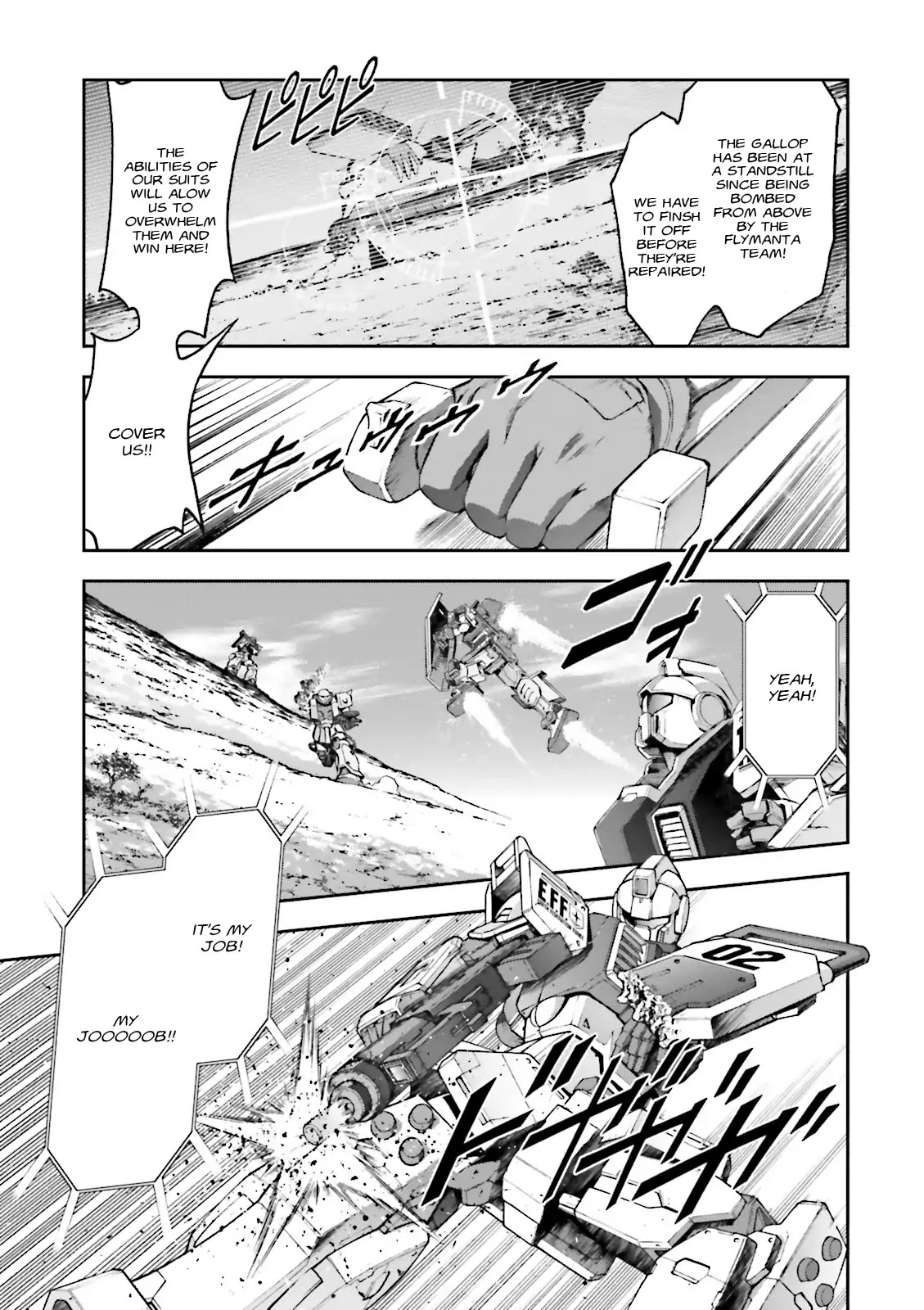 Kidou Sensehi Gundam - The Blue Destiny Chapter 5 page 15 - Chapter 5: Stage 5 - Fight to the Death in the Wilderness
