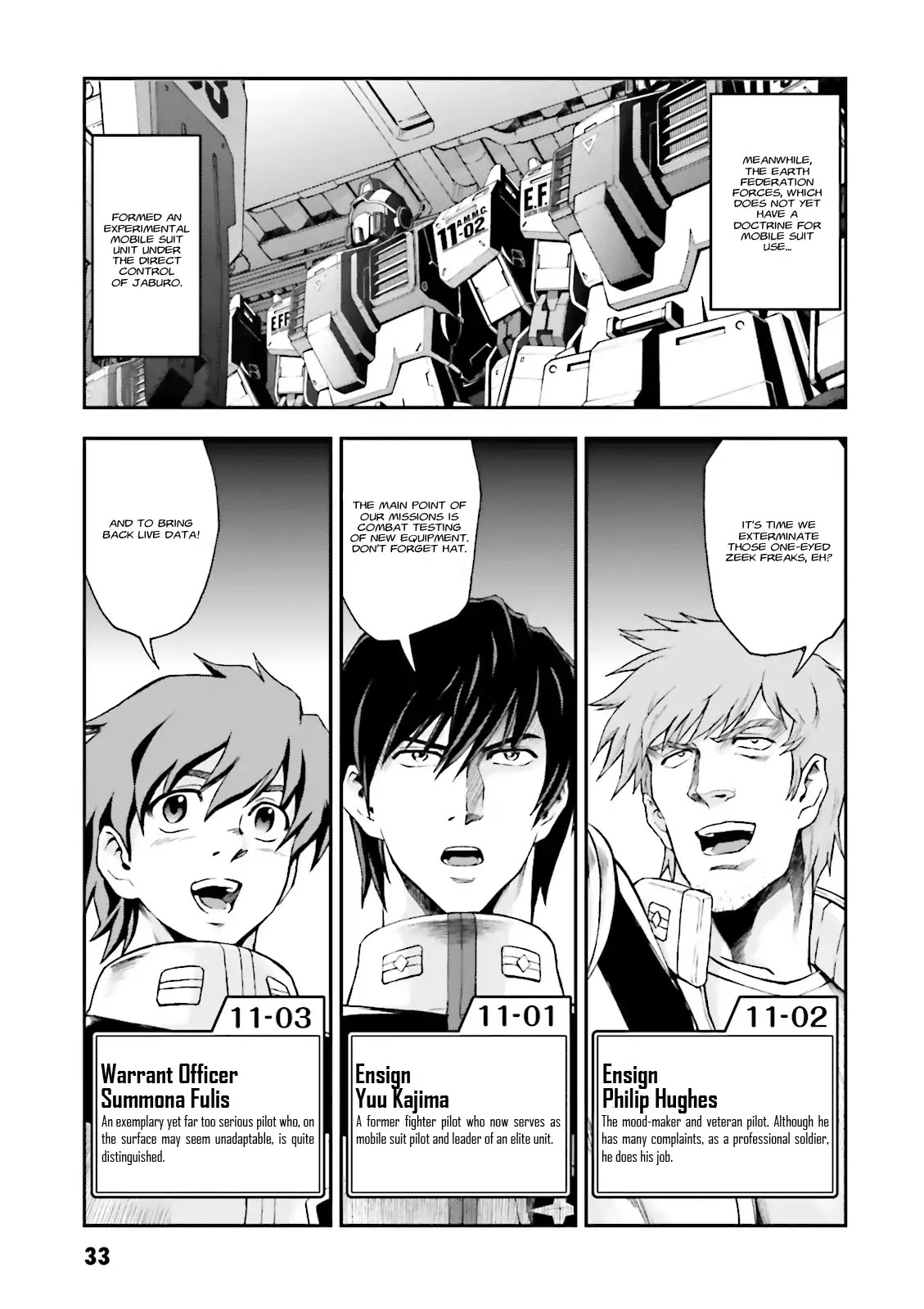 Kidou Sensei Gundam Gaiden - The Blue Destiny (TAICHI You) Chapter 1 page 31 - Chapter 1: Stage 1 - 11th Autonomous Mechanized Composite Corps