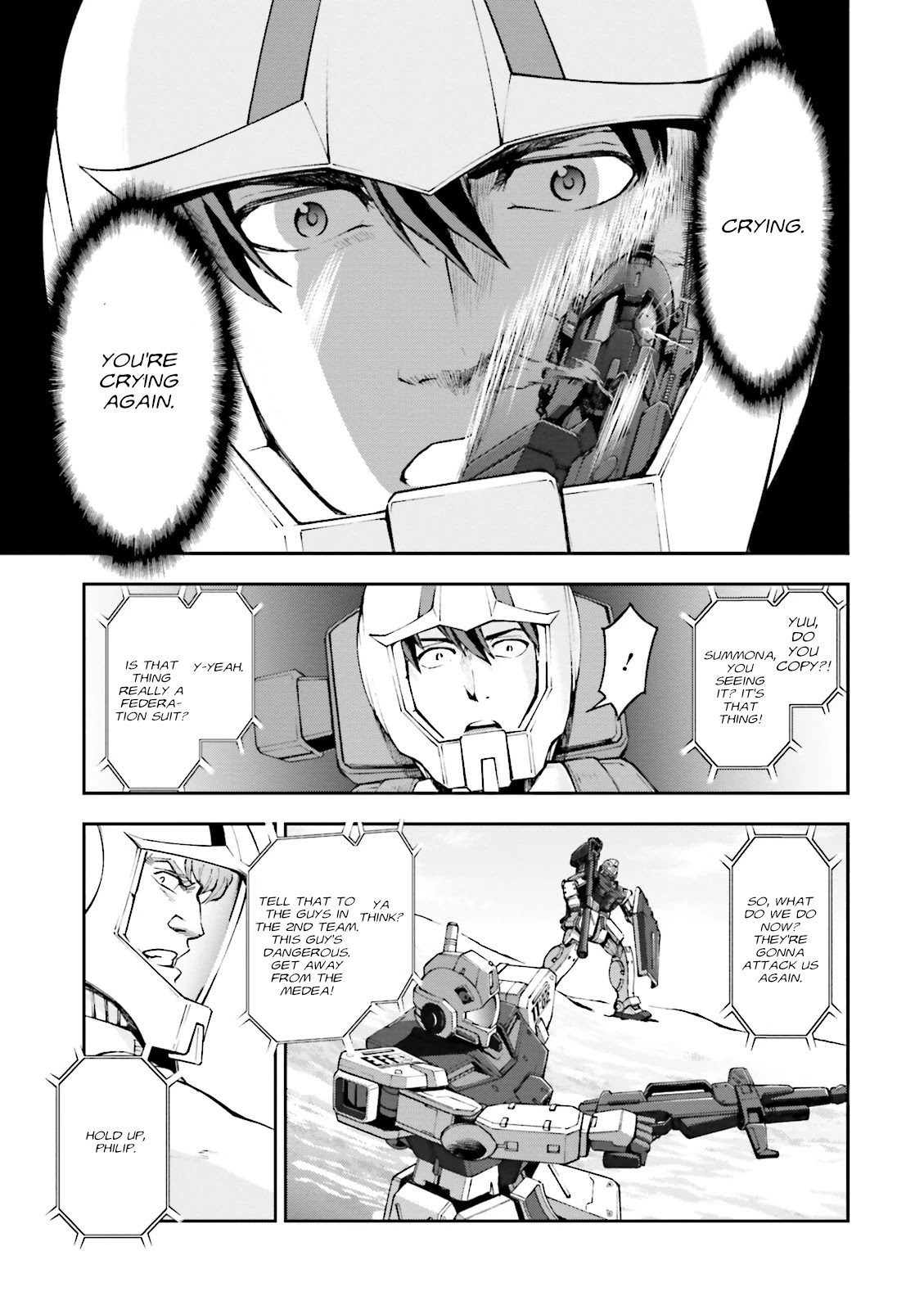 Kidou Sensei Gundam Gaiden - The Blue Destiny (TAICHI You) Chapter 10 page 25 - Chapter 10: An Old Enemy