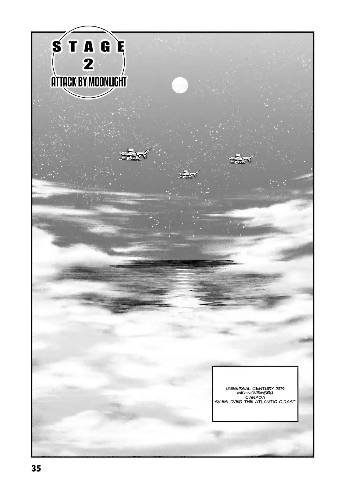 Kidou Sensei Gundam Gaiden - The Blue Destiny (TAICHI You) Chapter 2 page 3 - Chapter 2: Stage 2 - Attack by Moonlight