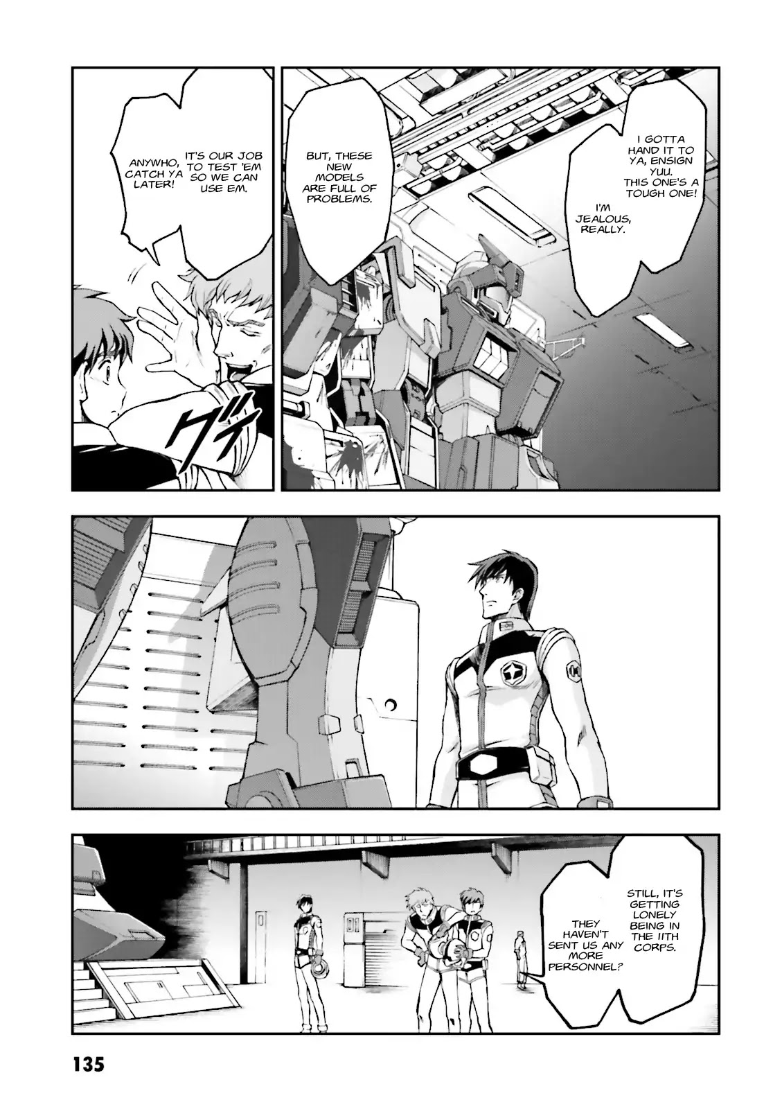 Kidou Sensei Gundam Gaiden - The Blue Destiny (TAICHI You) Chapter 4 page 27 - Chapter 4: Stage 4 - Tenacious Trackers