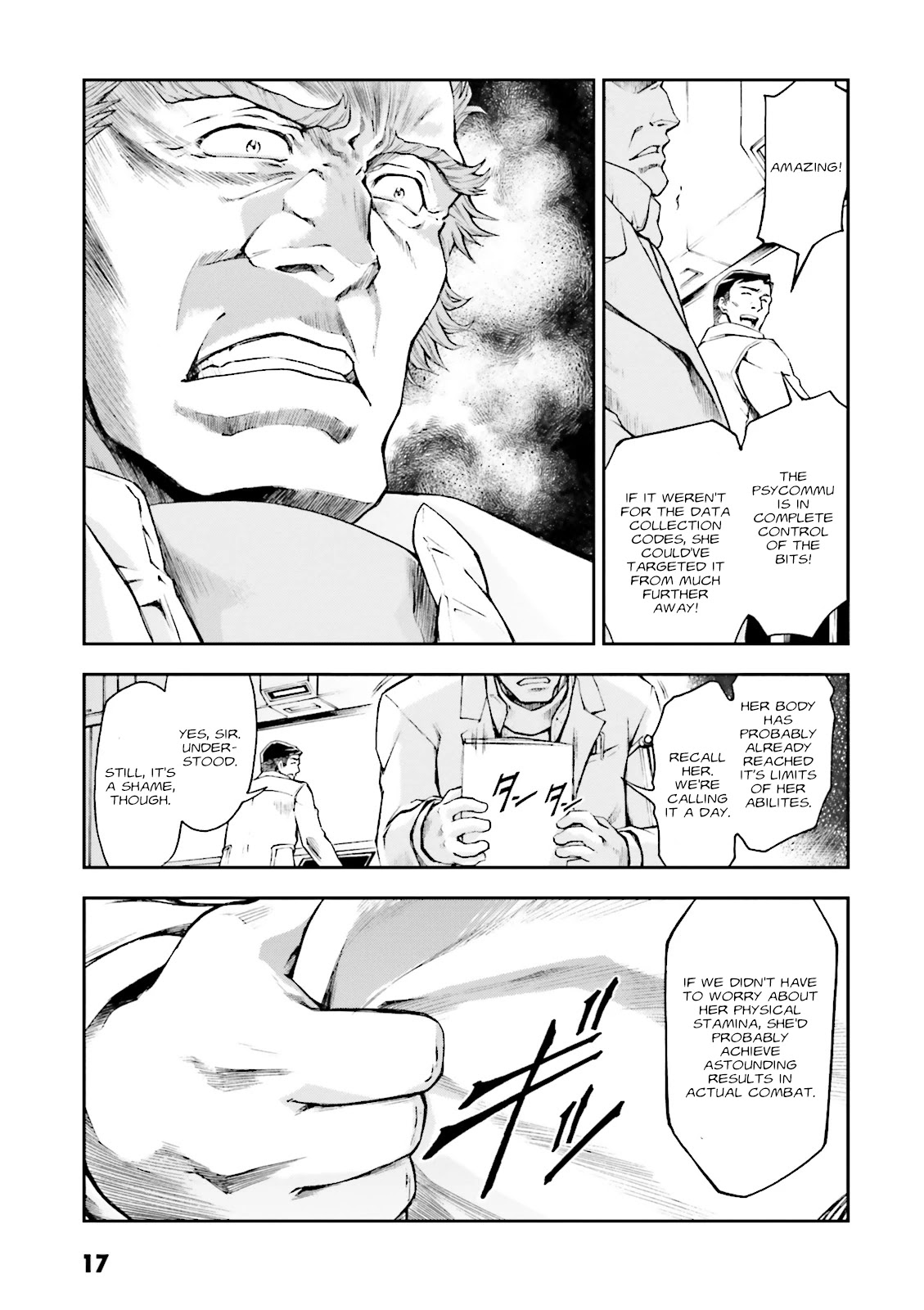 Kidou Sensei Gundam Gaiden - The Blue Destiny (TAICHI You) Chapter 6 page 17 - Chapter 6: Ace Pilot