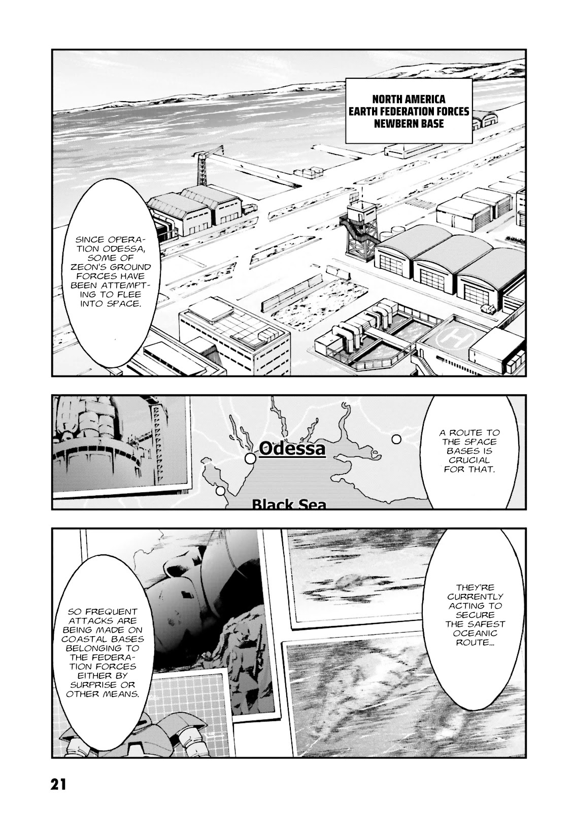 Kidou Sensei Gundam Gaiden - The Blue Destiny (TAICHI You) Chapter 6 page 21 - Chapter 6: Ace Pilot