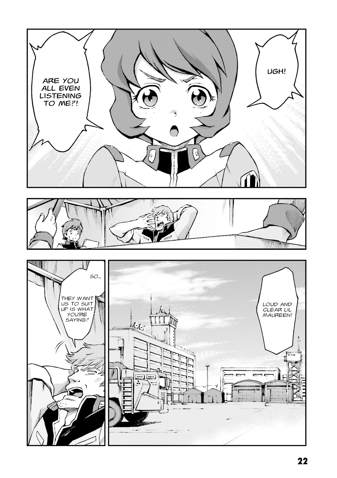 Kidou Sensei Gundam Gaiden - The Blue Destiny (TAICHI You) Chapter 6 page 22 - Chapter 6: Ace Pilot