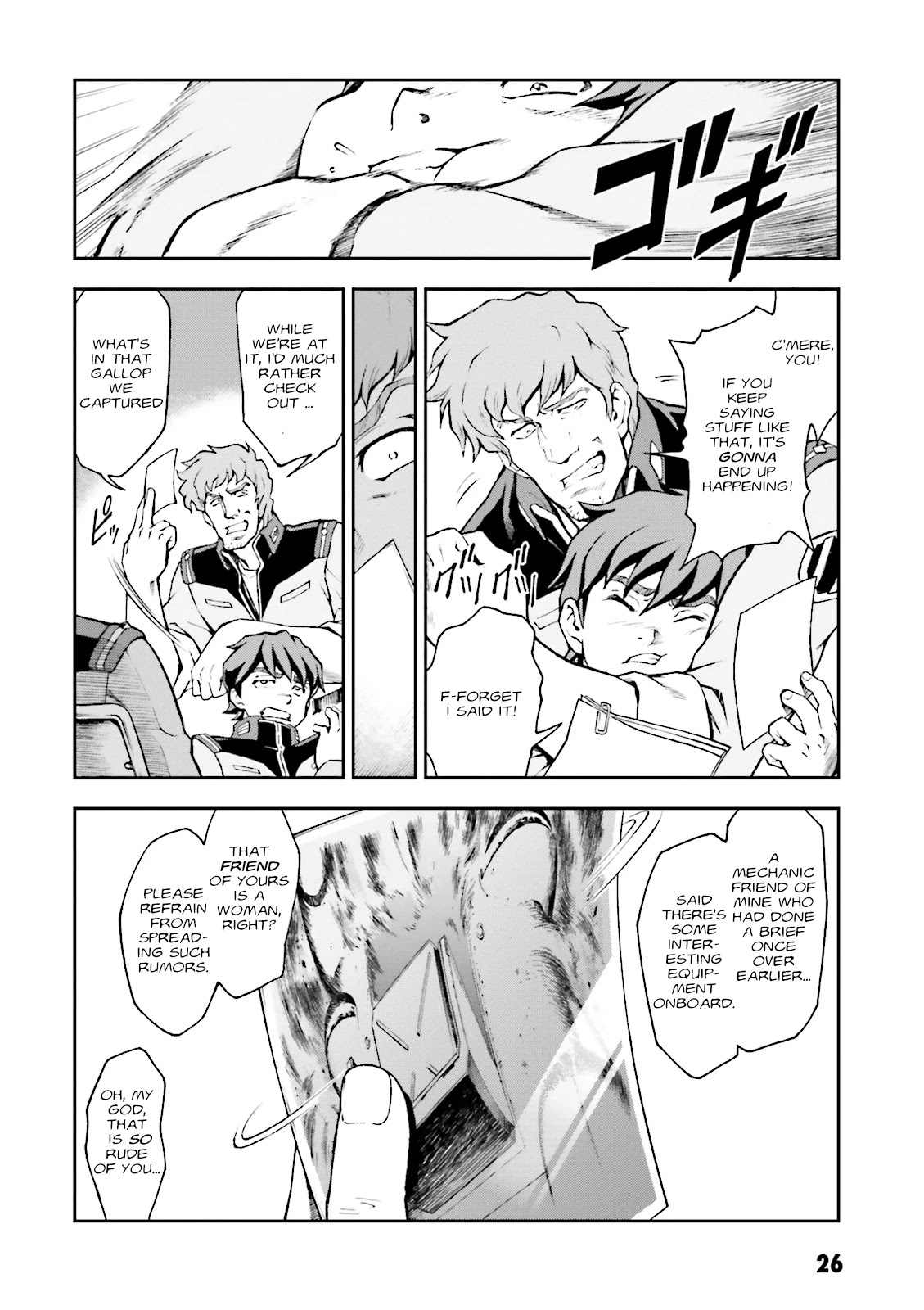 Kidou Sensei Gundam Gaiden - The Blue Destiny (TAICHI You) Chapter 6 page 26 - Chapter 6: Ace Pilot