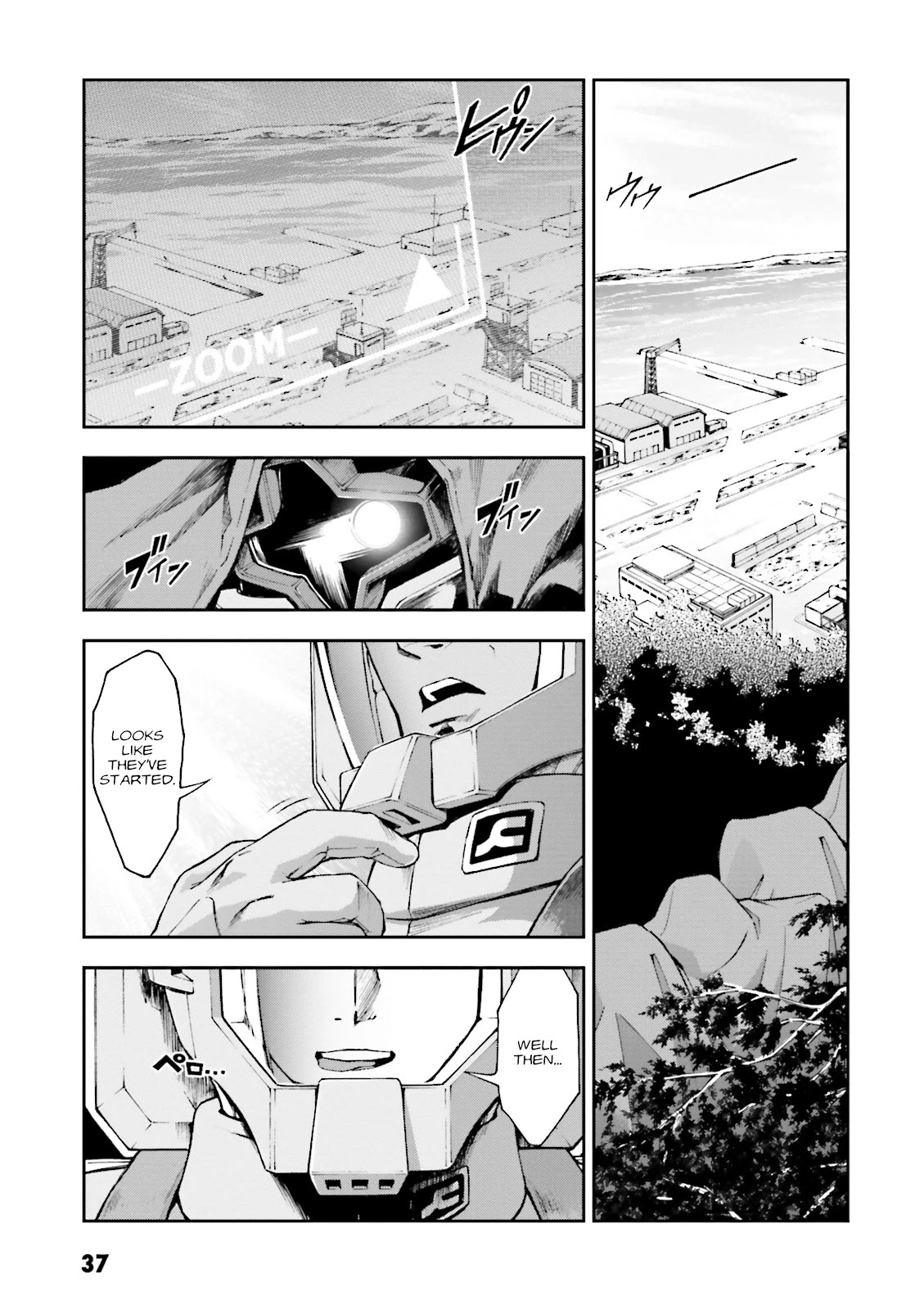 Kidou Sensei Gundam Gaiden - The Blue Destiny (TAICHI You) Chapter 6 page 37 - Chapter 6: Ace Pilot
