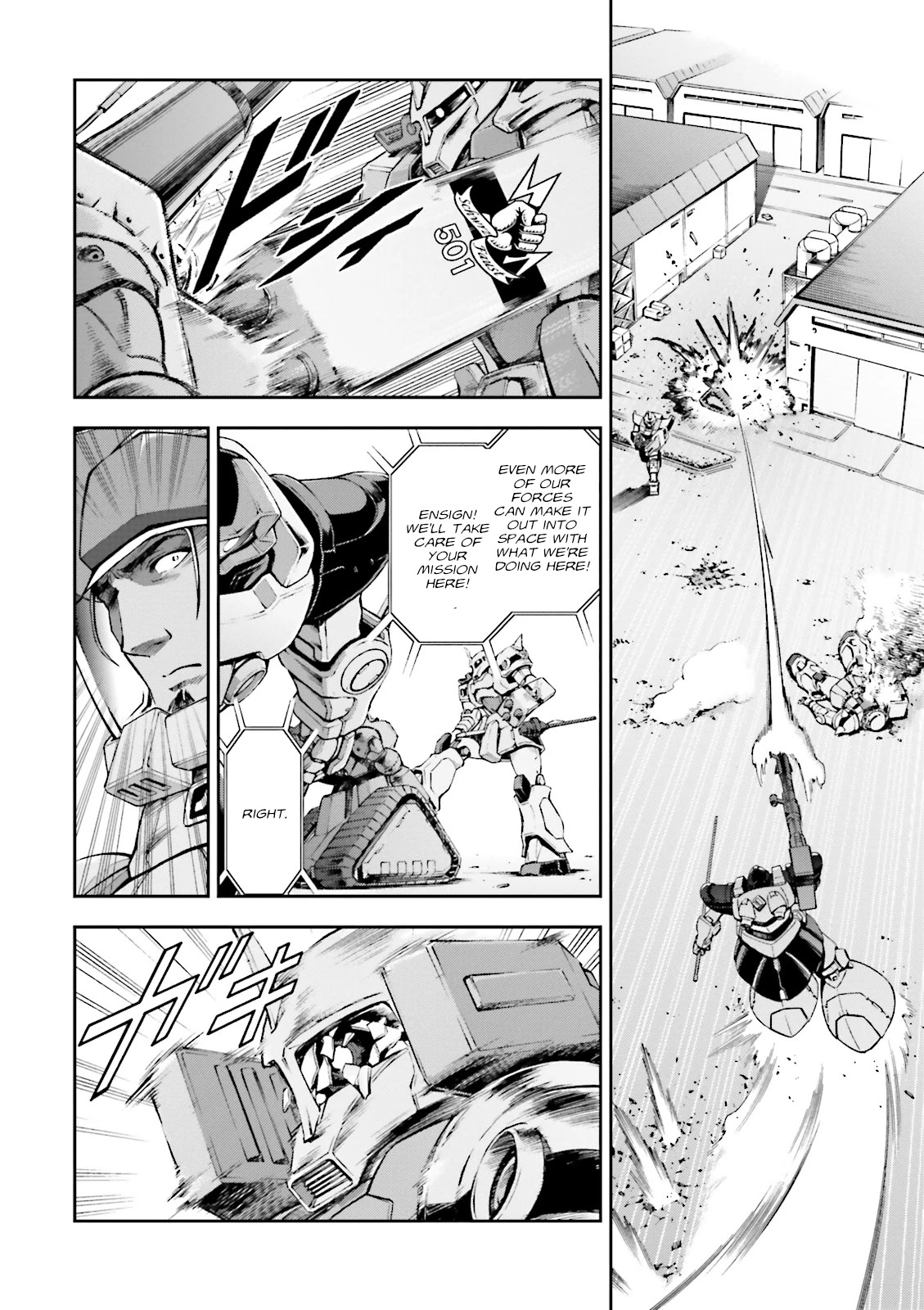 Kidou Sensei Gundam Gaiden - The Blue Destiny (TAICHI You) Chapter 7 page 13 - Chapter 7: Battle Of Newbern Base