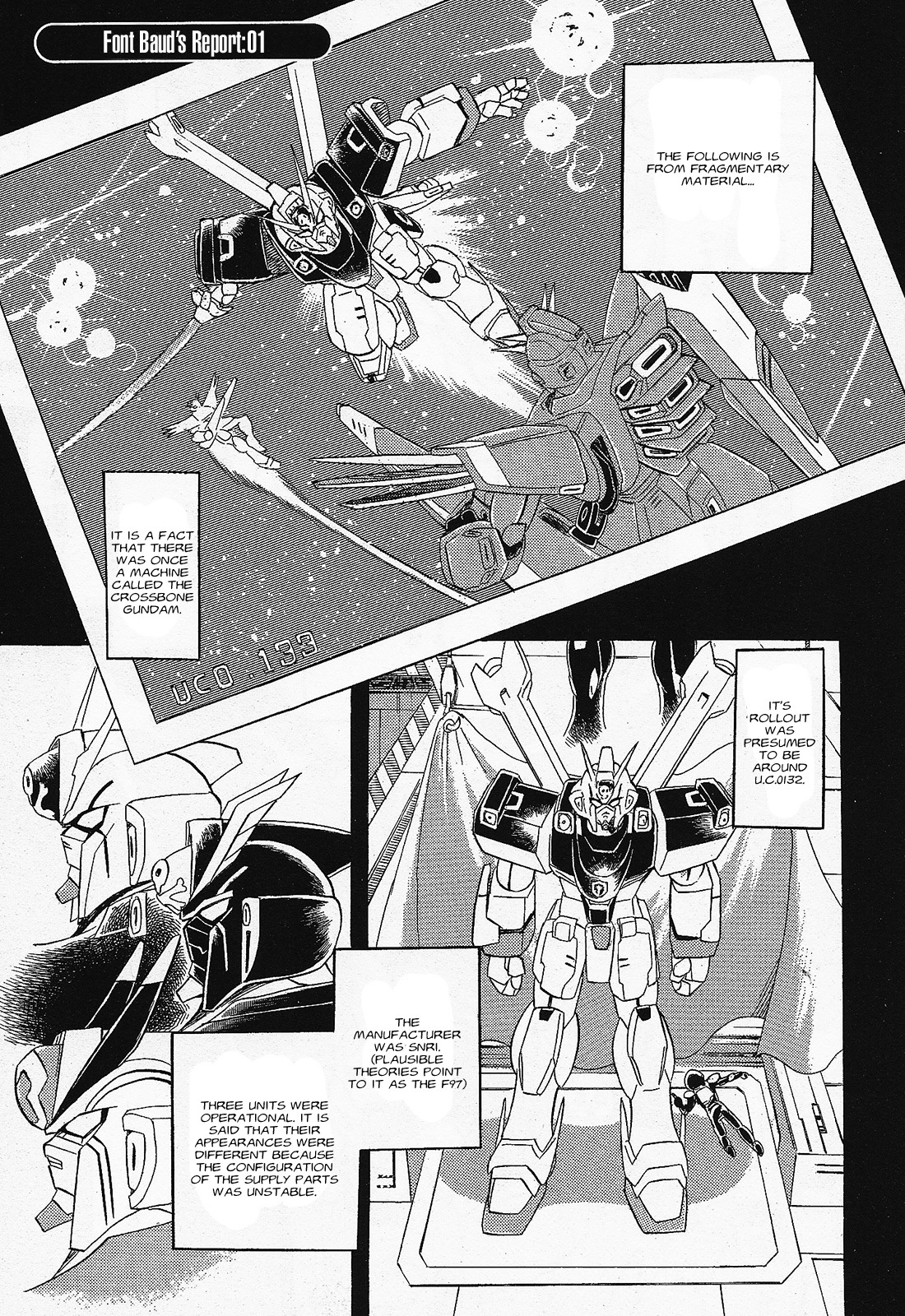 Kidou Senshi Crossbone Gundam Ghost Chapter 1.5 page 1 - Chapter 1.5: Font Baud's Report: 01