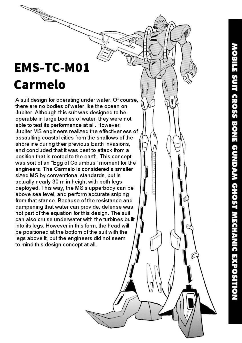 Kidou Senshi Crossbone Gundam Ghost Chapter 23.5 page 2 - Chapter 23.5: Volume 5 Mechanical Notes