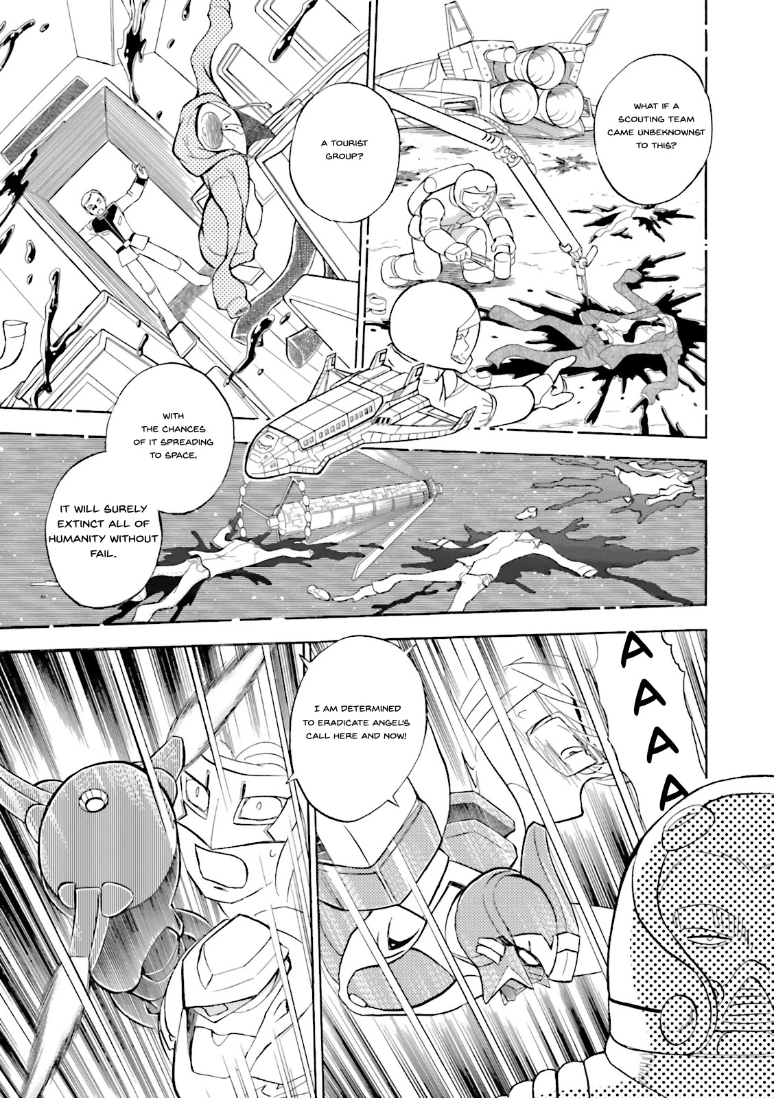 Kidou Senshi Crossbone Gundam Ghost Chapter 25 page 17 - Chapter 25: Trapped Betwene Fire And Destruction