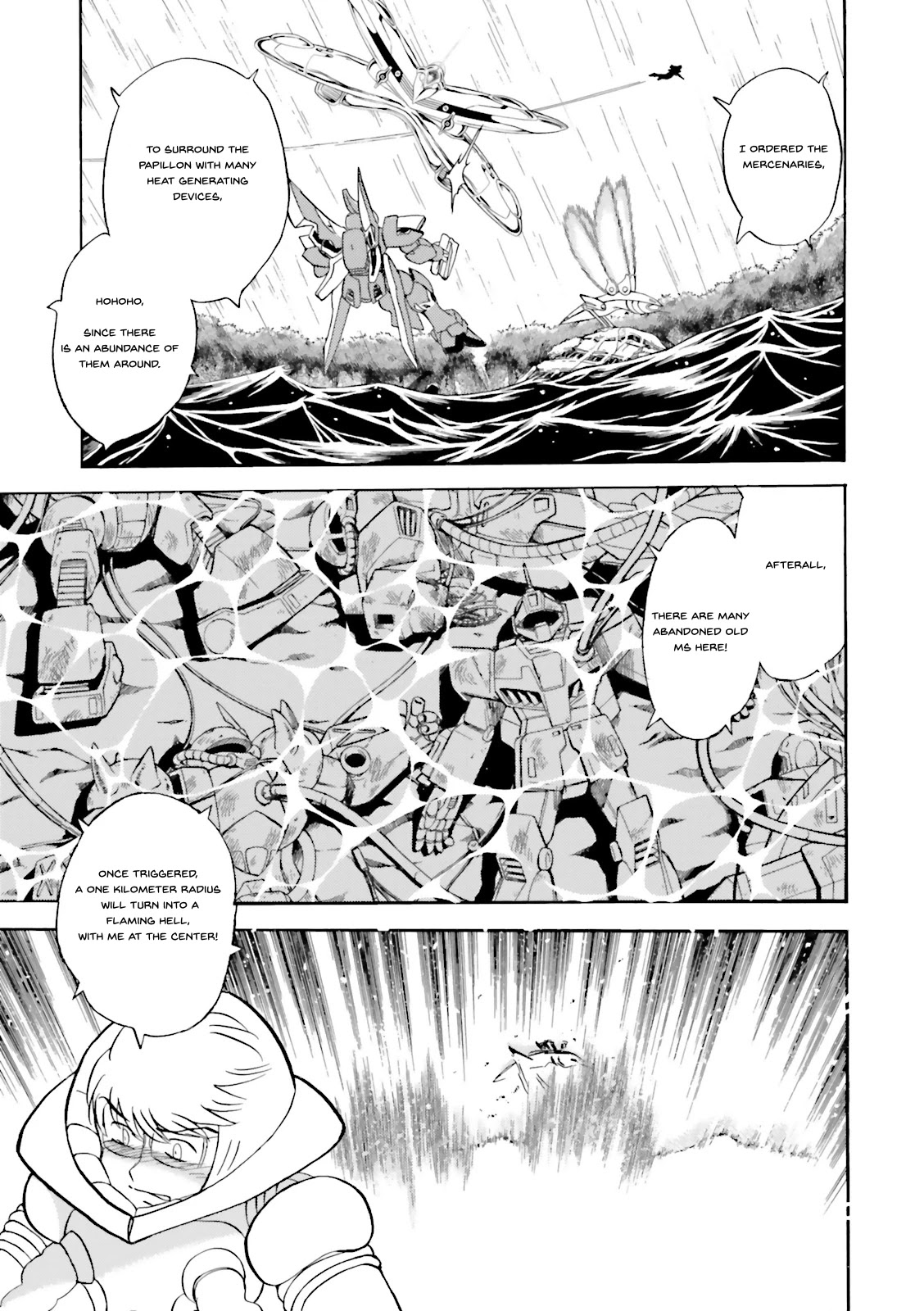 Kidou Senshi Crossbone Gundam Ghost Chapter 25 page 21 - Chapter 25: Trapped Betwene Fire And Destruction