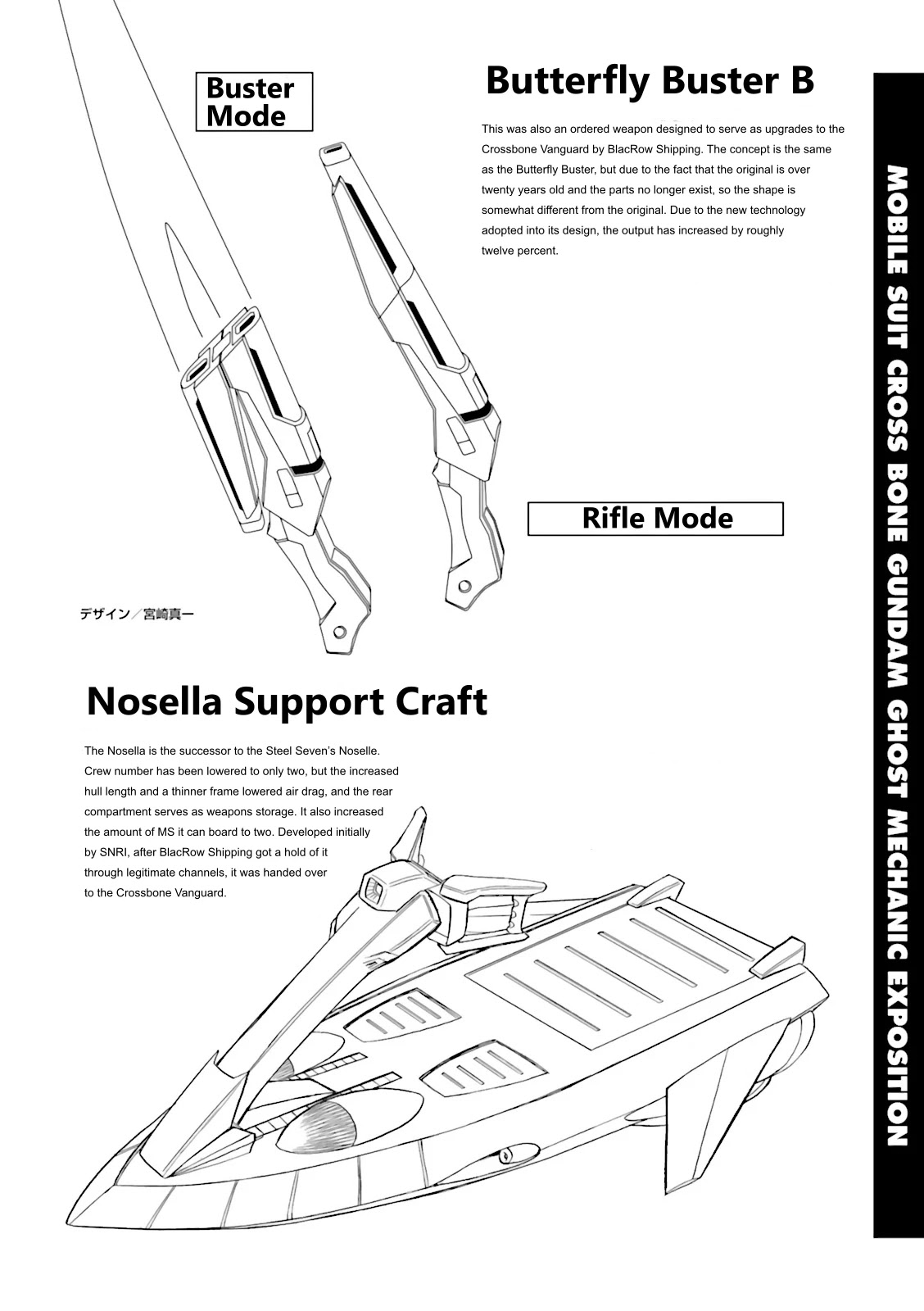 Kidou Senshi Crossbone Gundam Ghost Chapter 28.5 page 2 - Chapter 28.5: Volume 6 Mechanical Notes