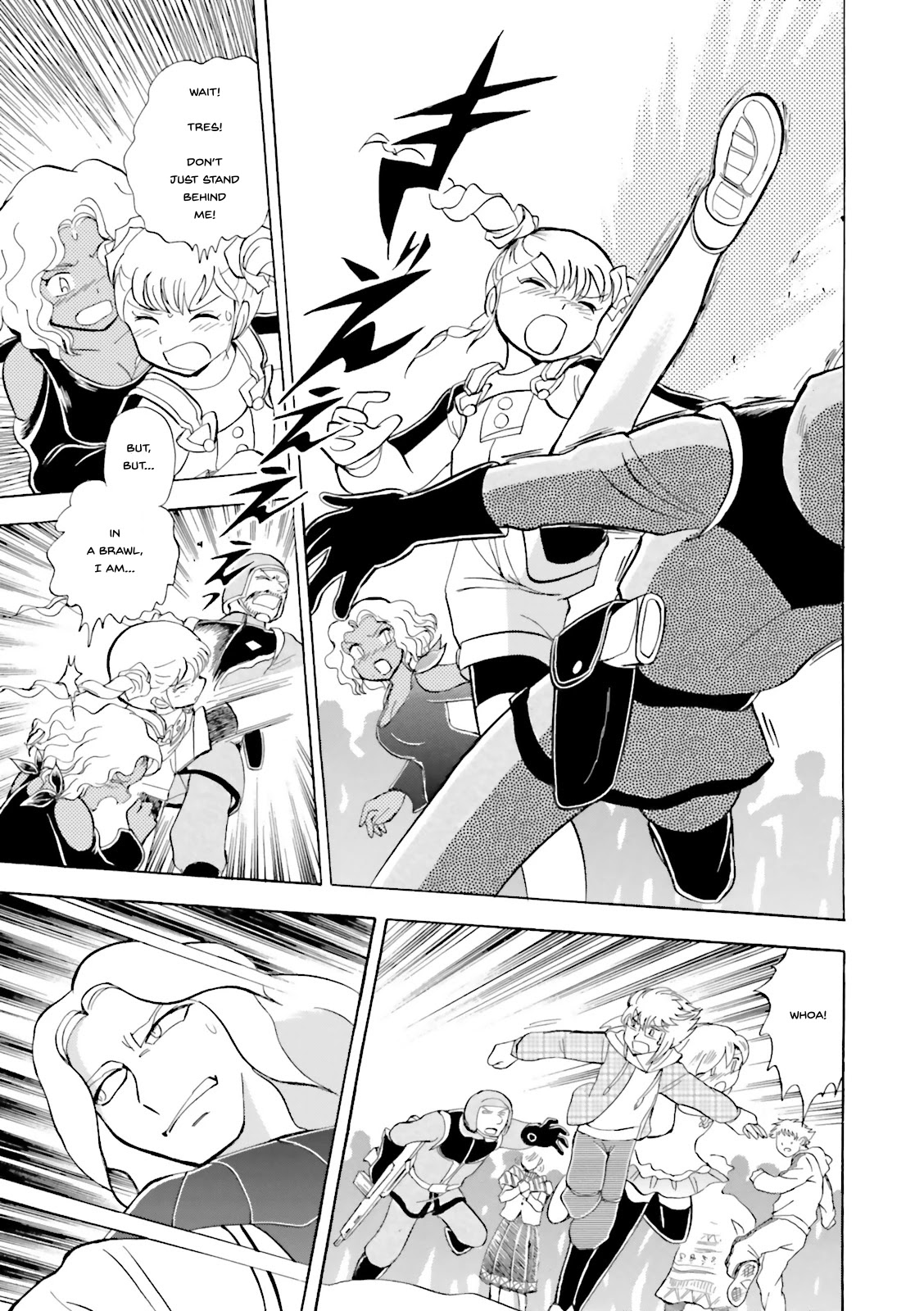 Kidou Senshi Crossbone Gundam Ghost Chapter 28 page 19 - Chapter 28: Reunion in the Square