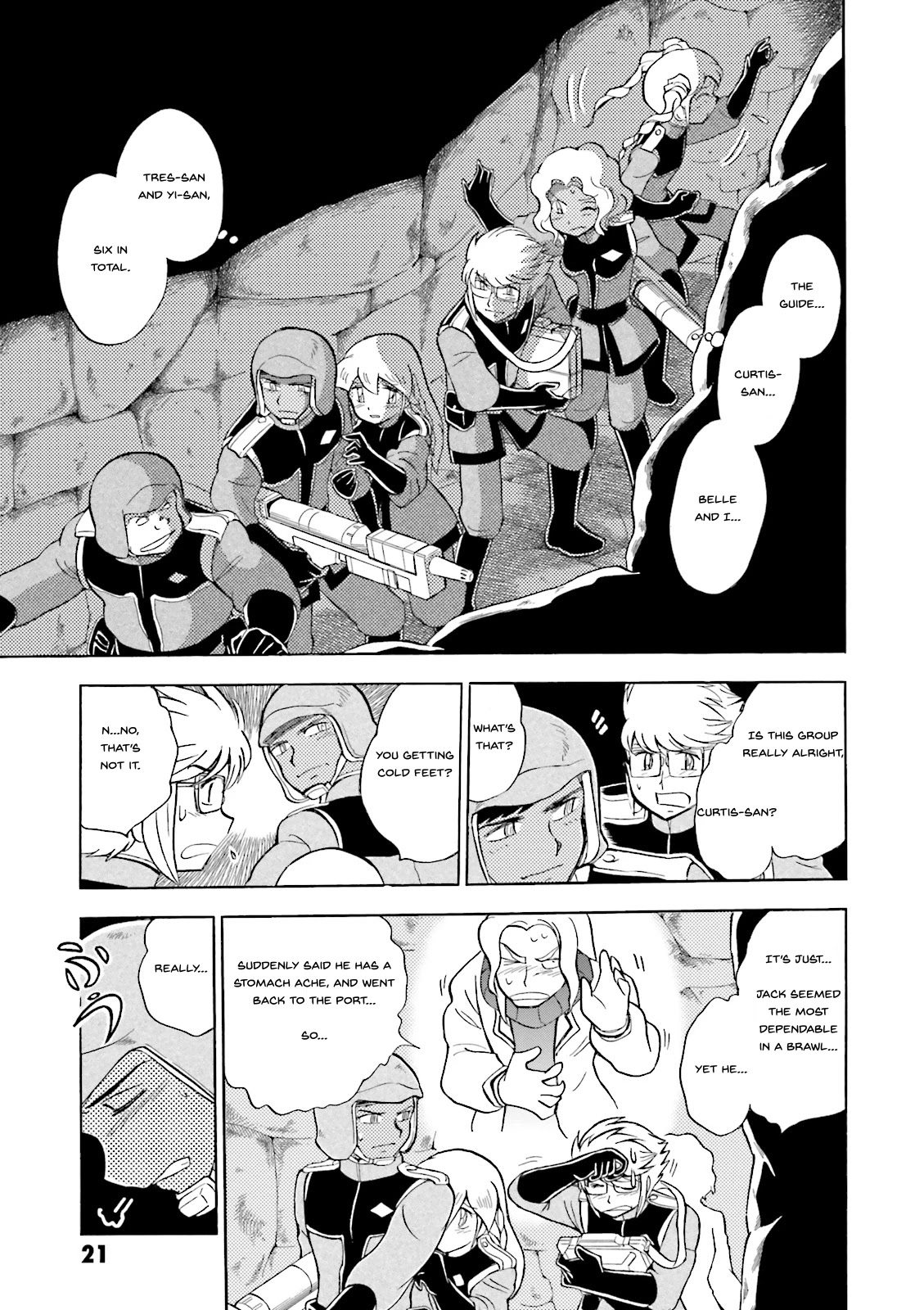 Kidou Senshi Crossbone Gundam Ghost Chapter 29 page 22 - Chapter 29: The Evening's Festival